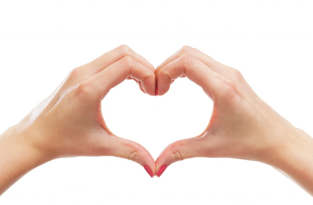 hands form heart