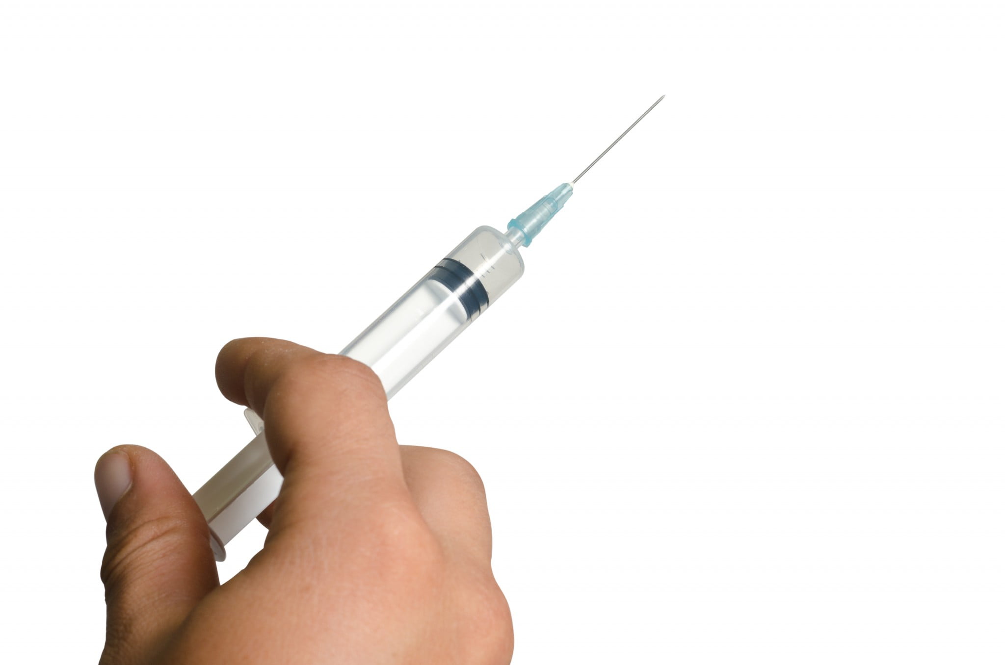 anaphlaxis: hand holding vaccine