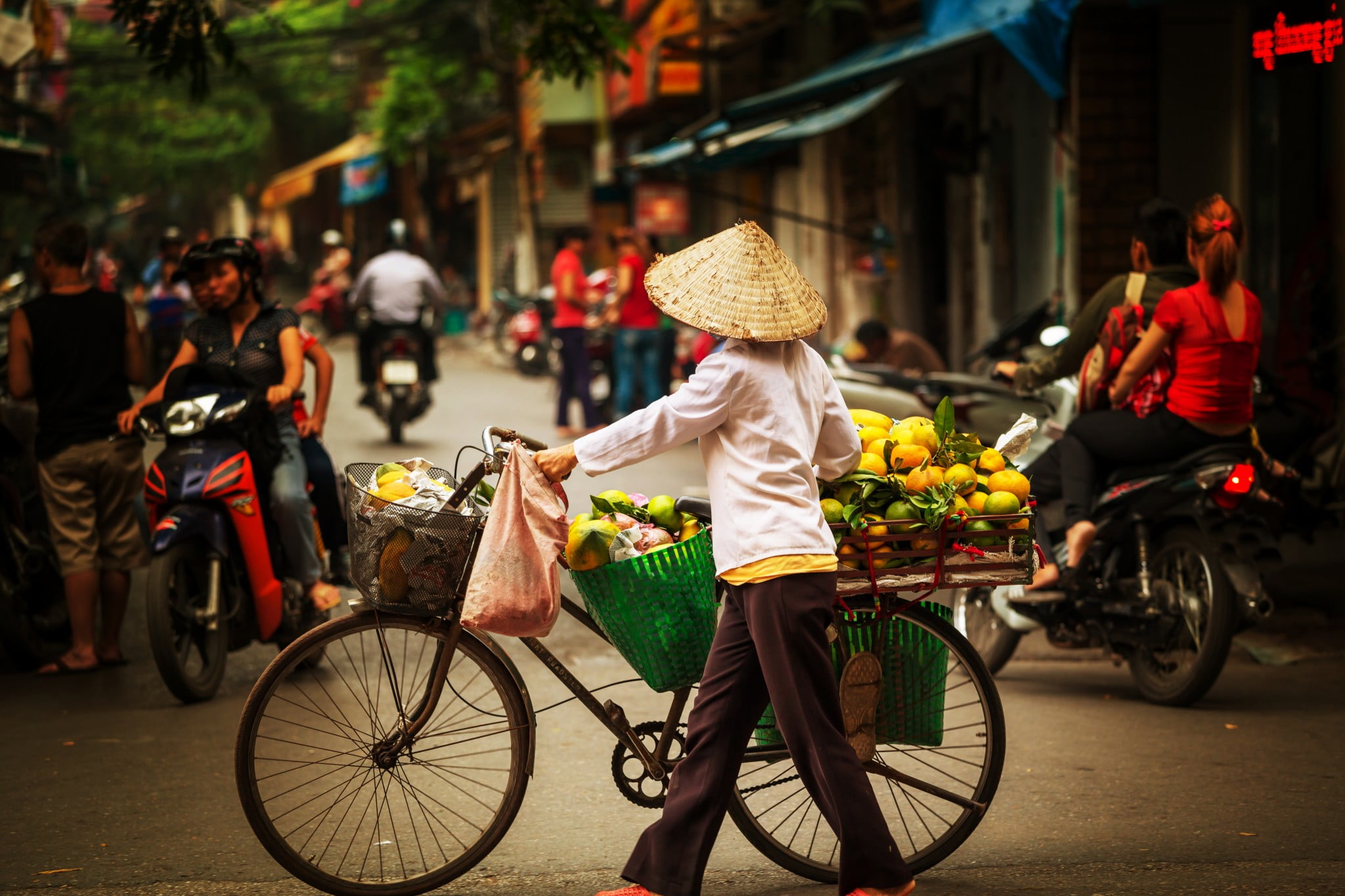 street scene in Hanoi