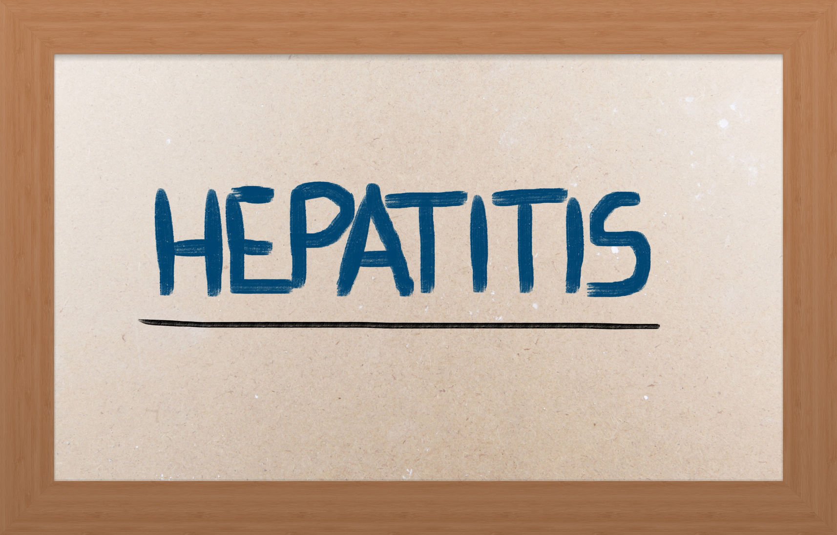 "hepatitis" written on board: viral hepatitis