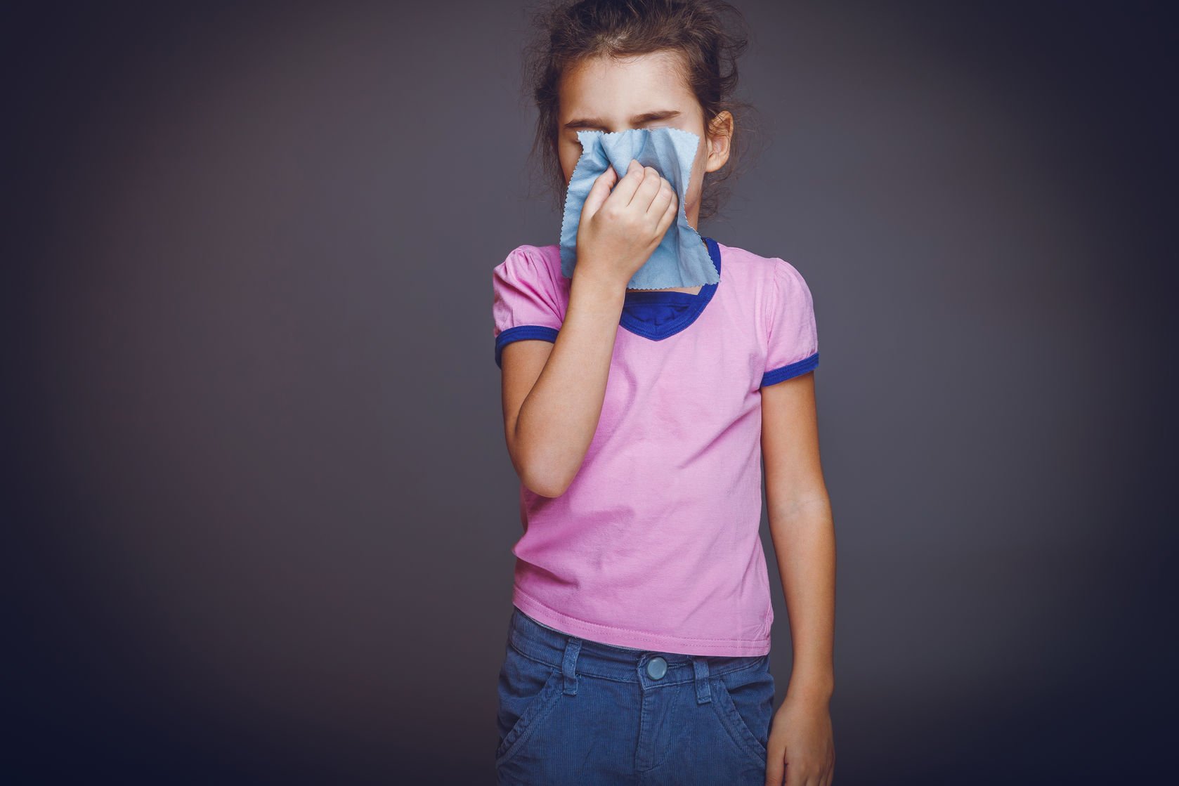 RTIs - girl blowing her nose
