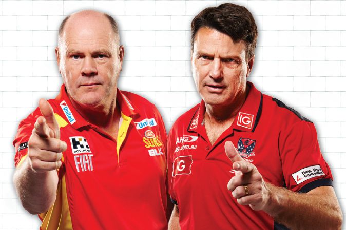 Peeball: two AFL coaches
