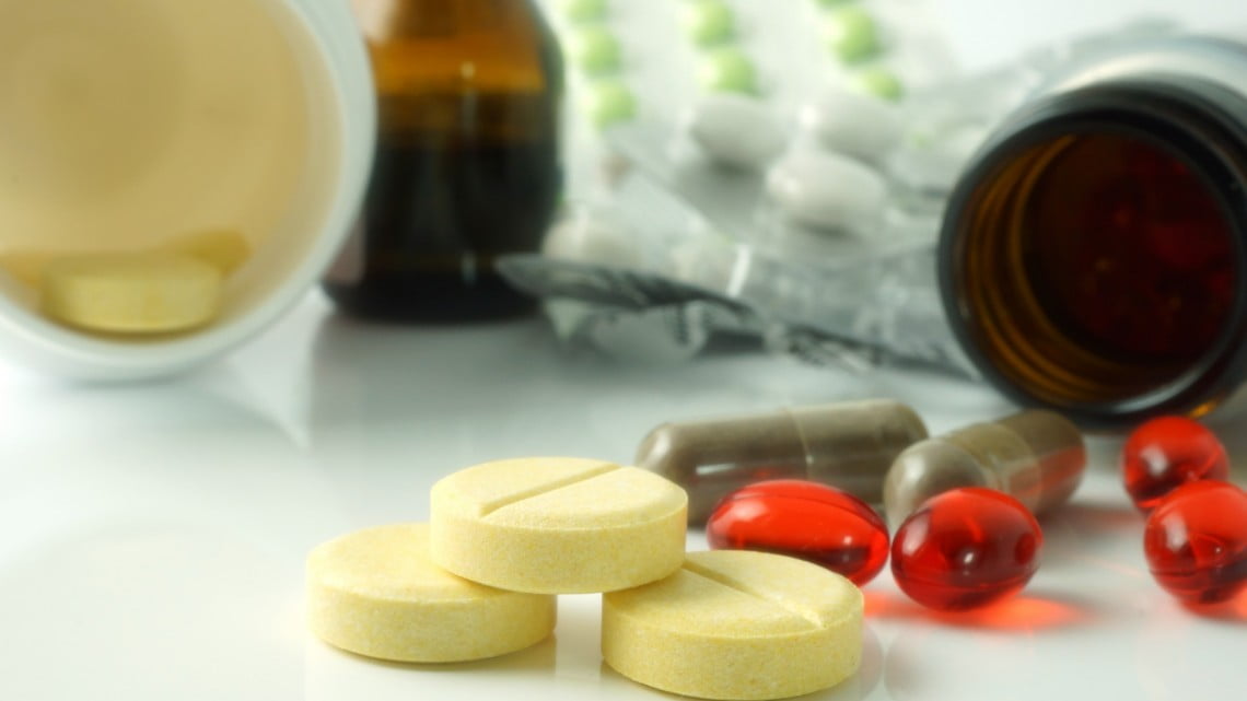 vitamins and minerals falling out of jars