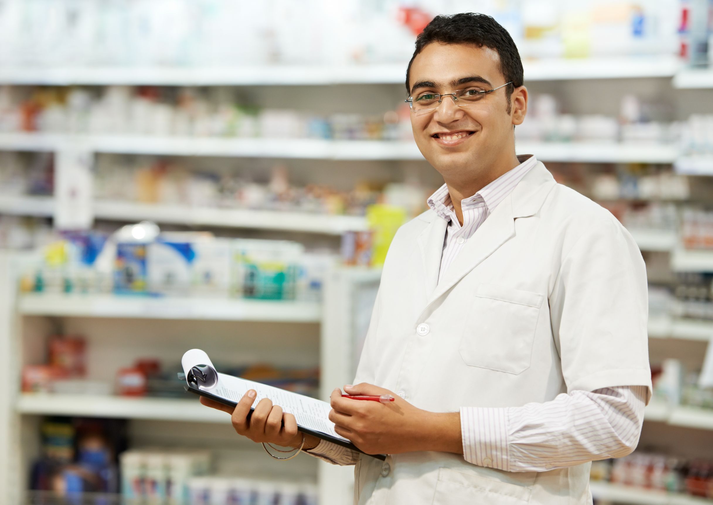 smiling pharmacist