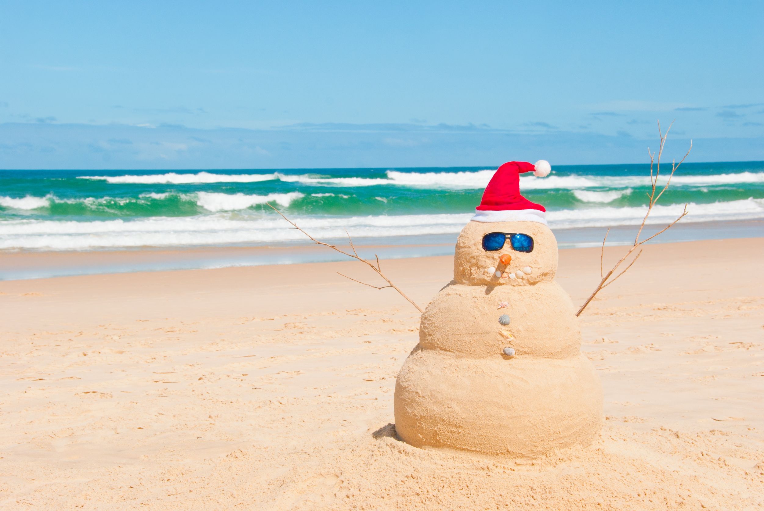 Sand snowman