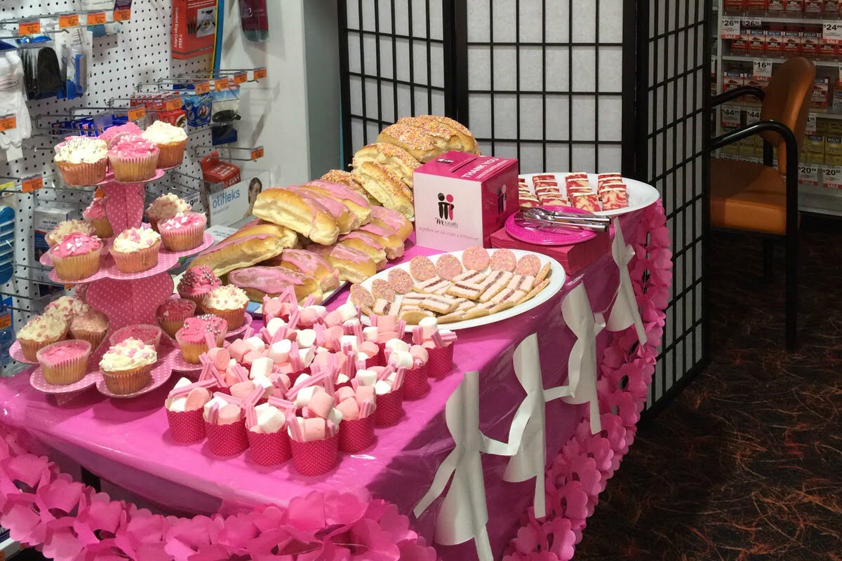 DDS pink charity table for McGrath Foundation