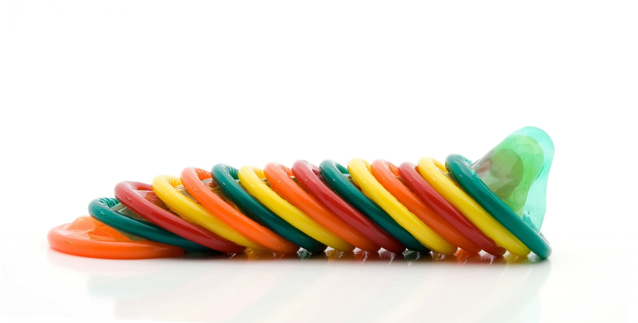 condoms all bunched up together