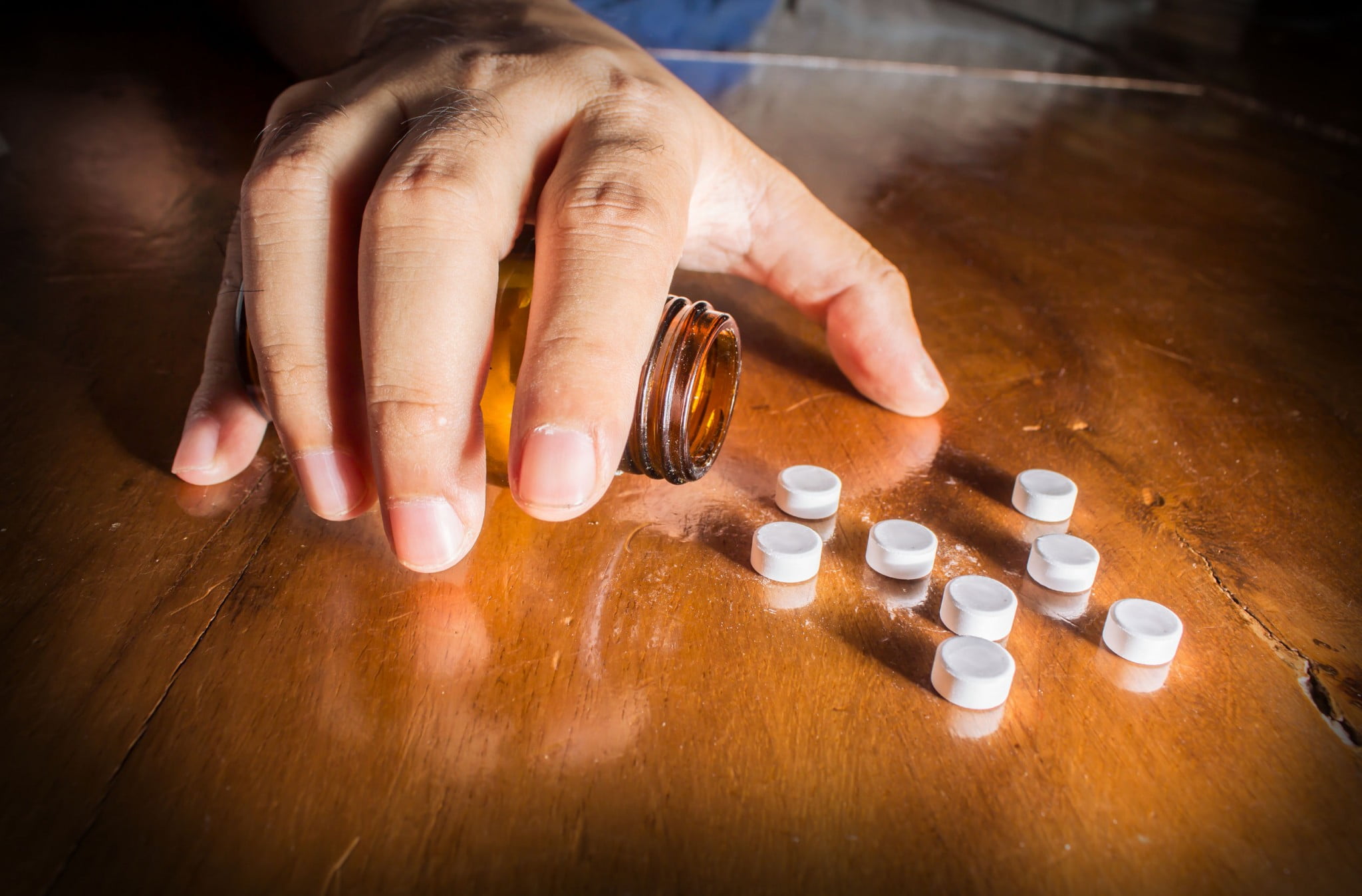 hand with pills