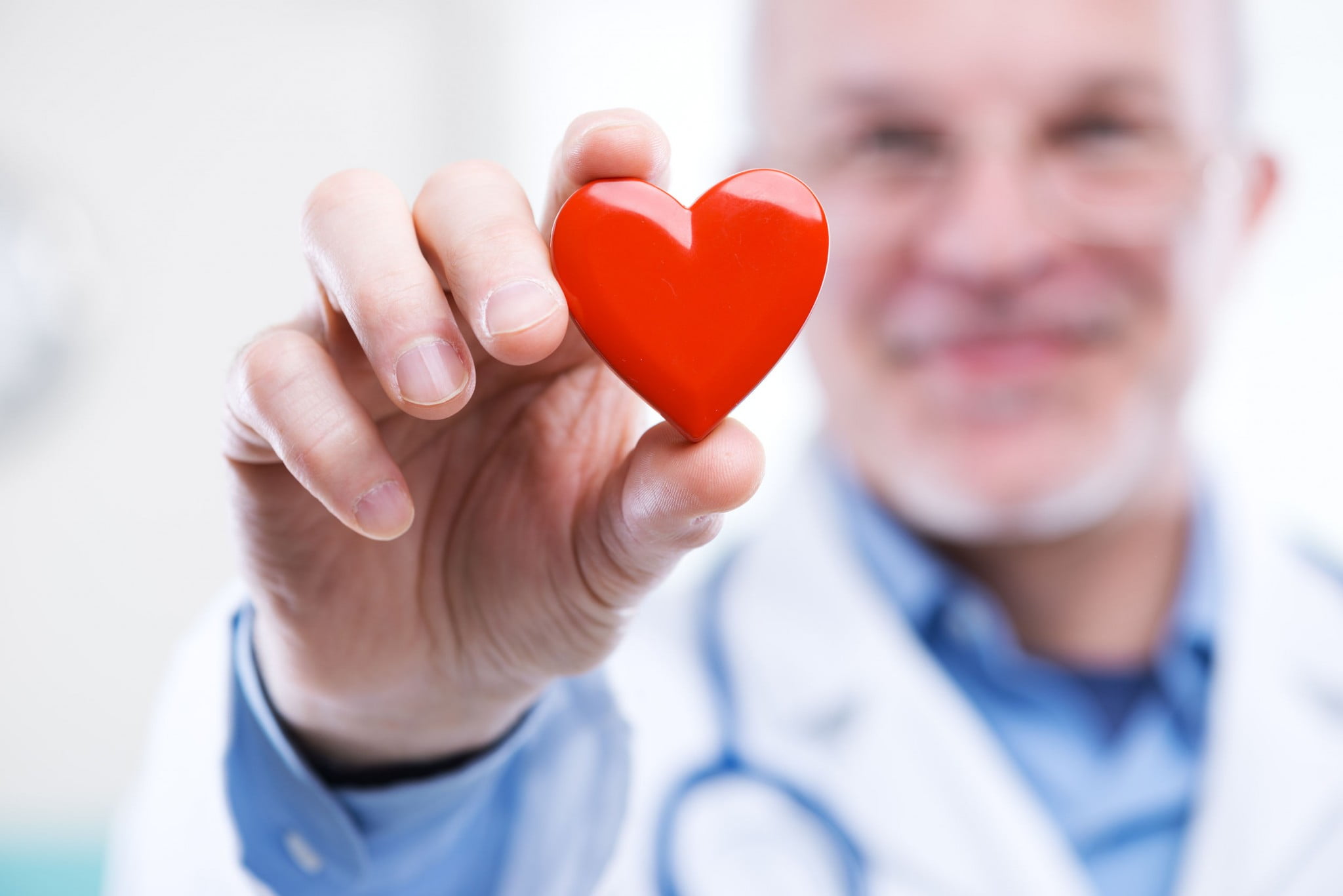 health professional with heart