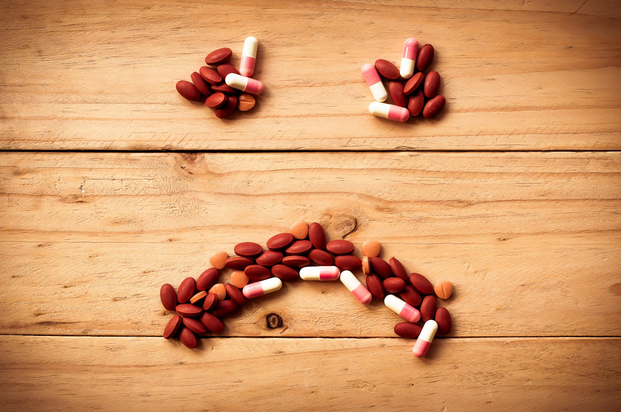 pills make a sad face