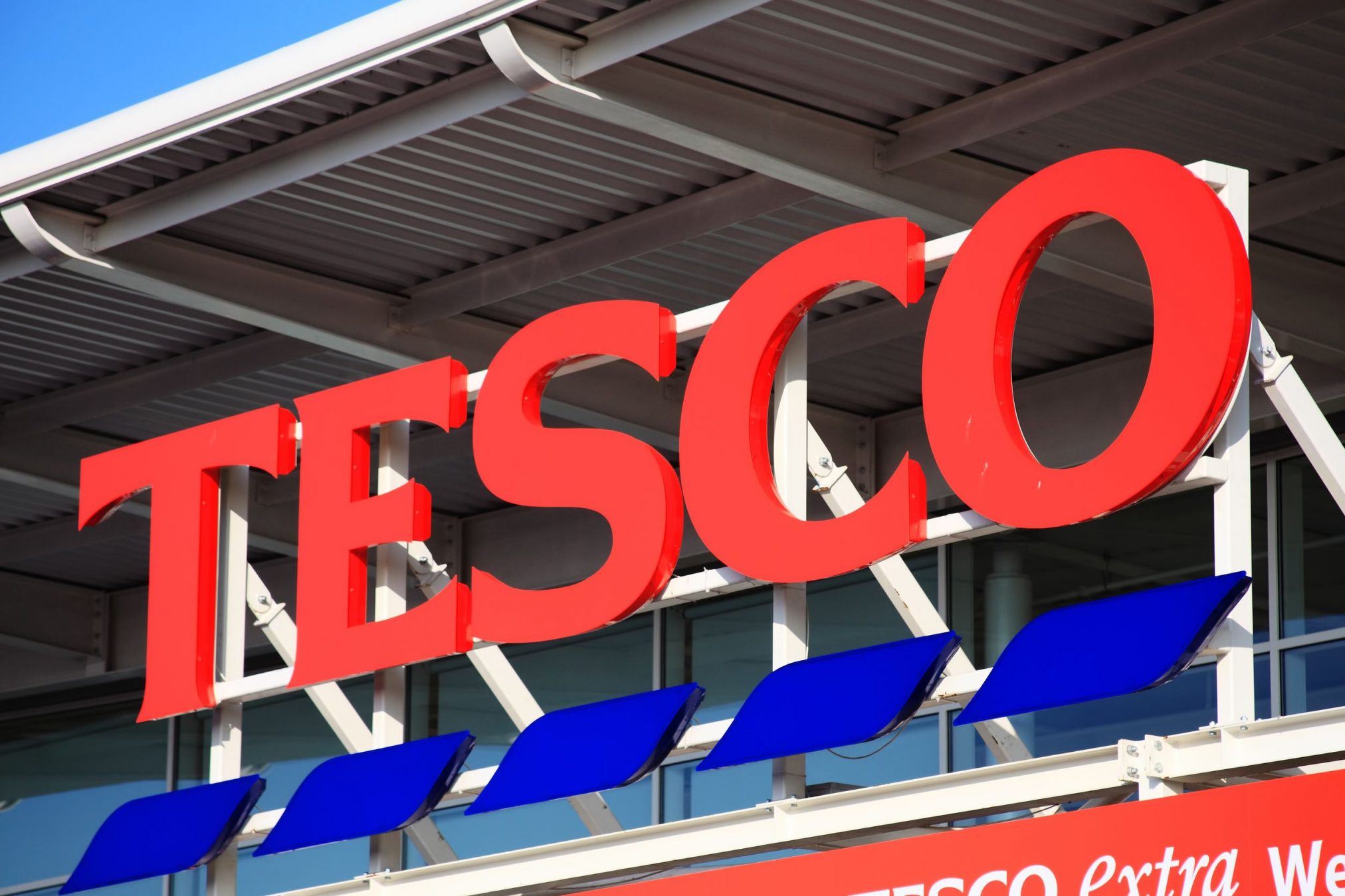 Tesco logo outside Park Wembley store