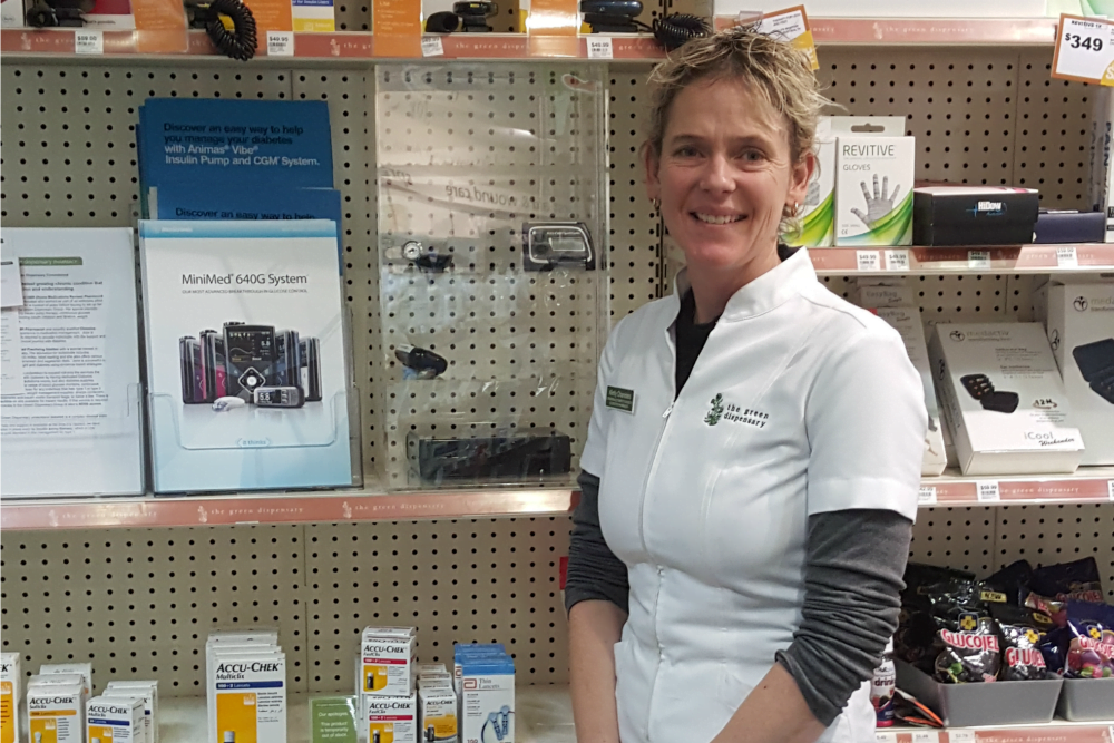 Kirrily Chambers in pharmacy