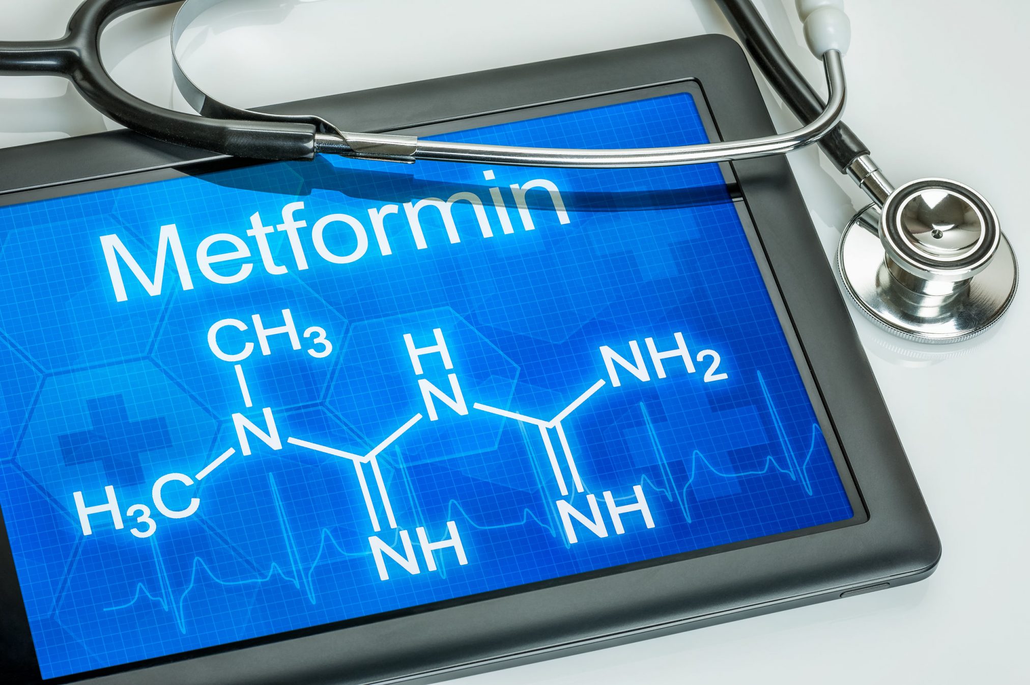 27699468 - tablet with the chemical formula of metformin