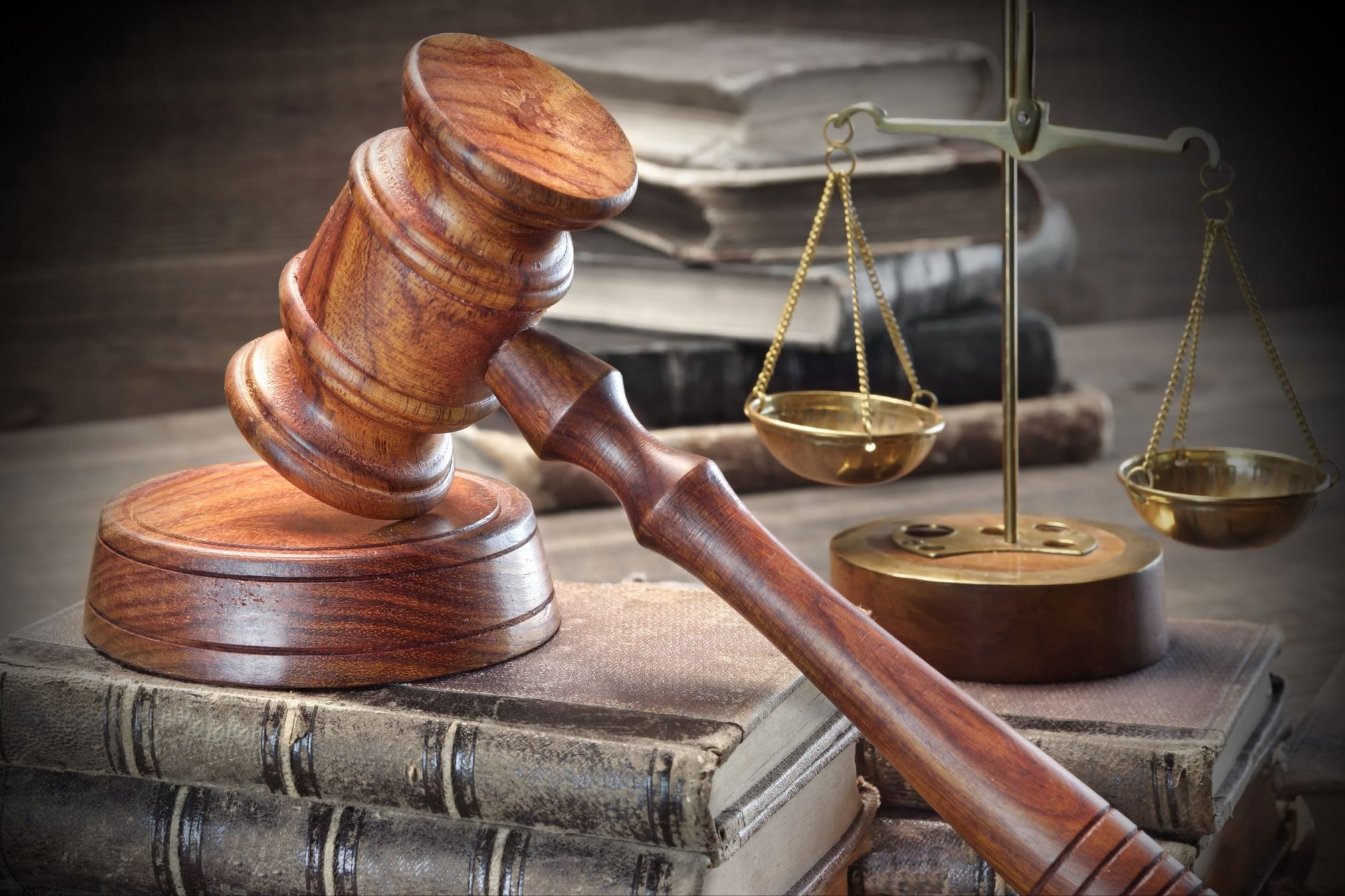 gavel and scales of justice