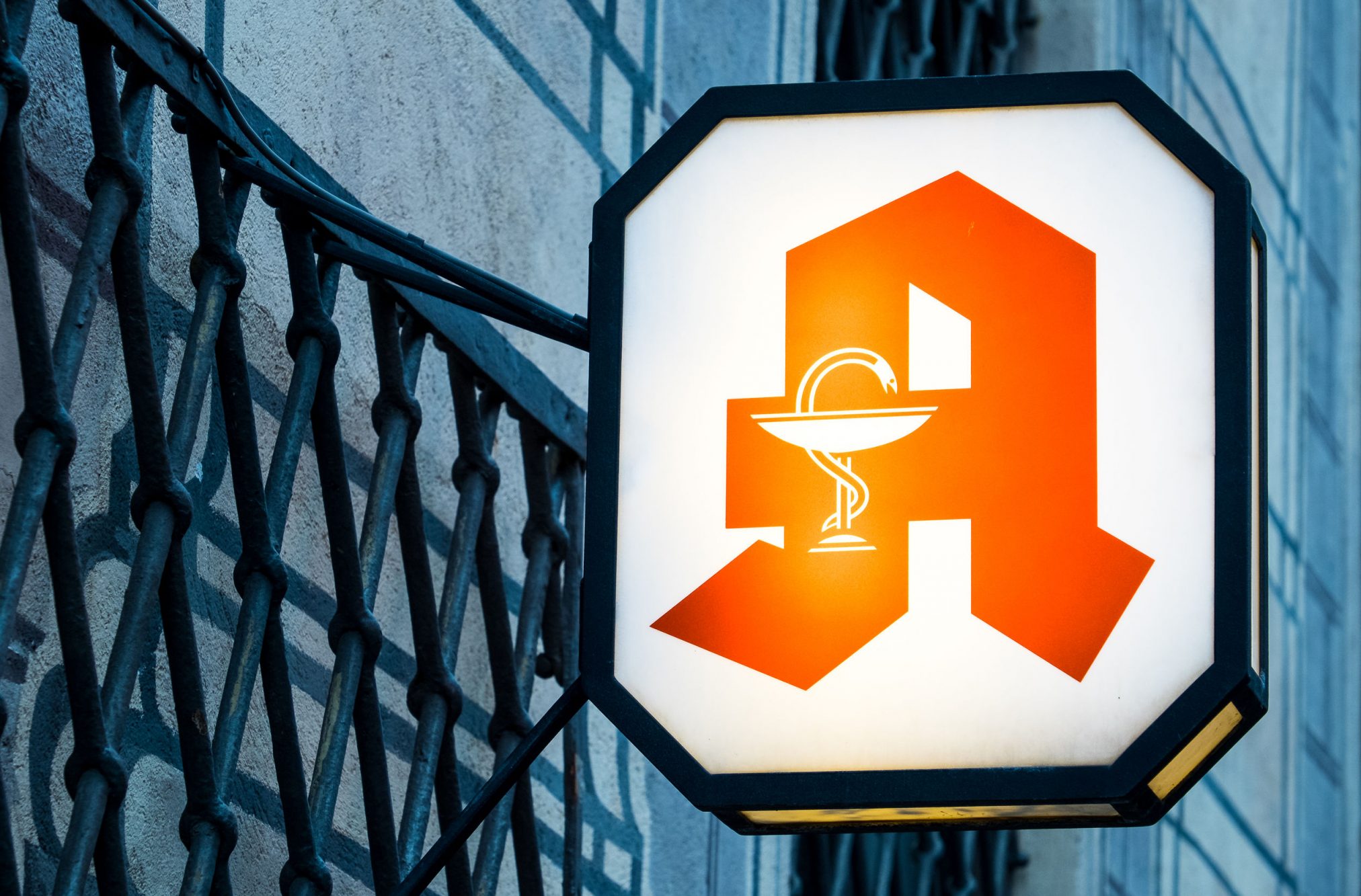 60134468 - old pharmacy sign in germany