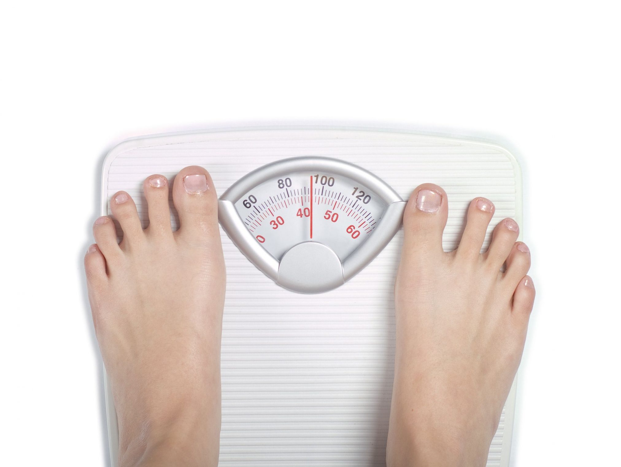 feet on scale weight 90kg
