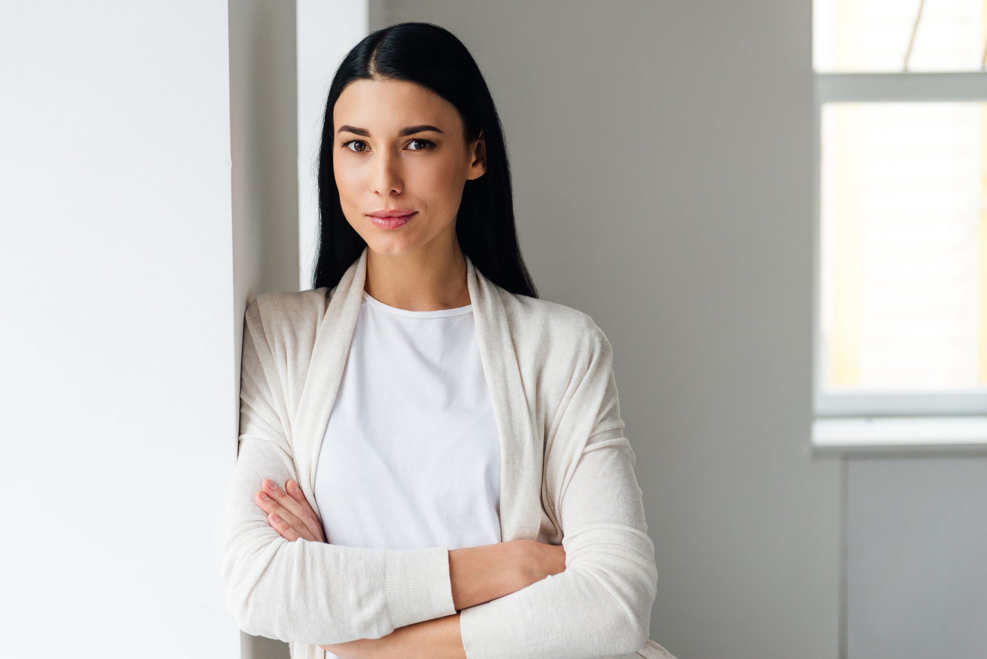 woman with arms crossed