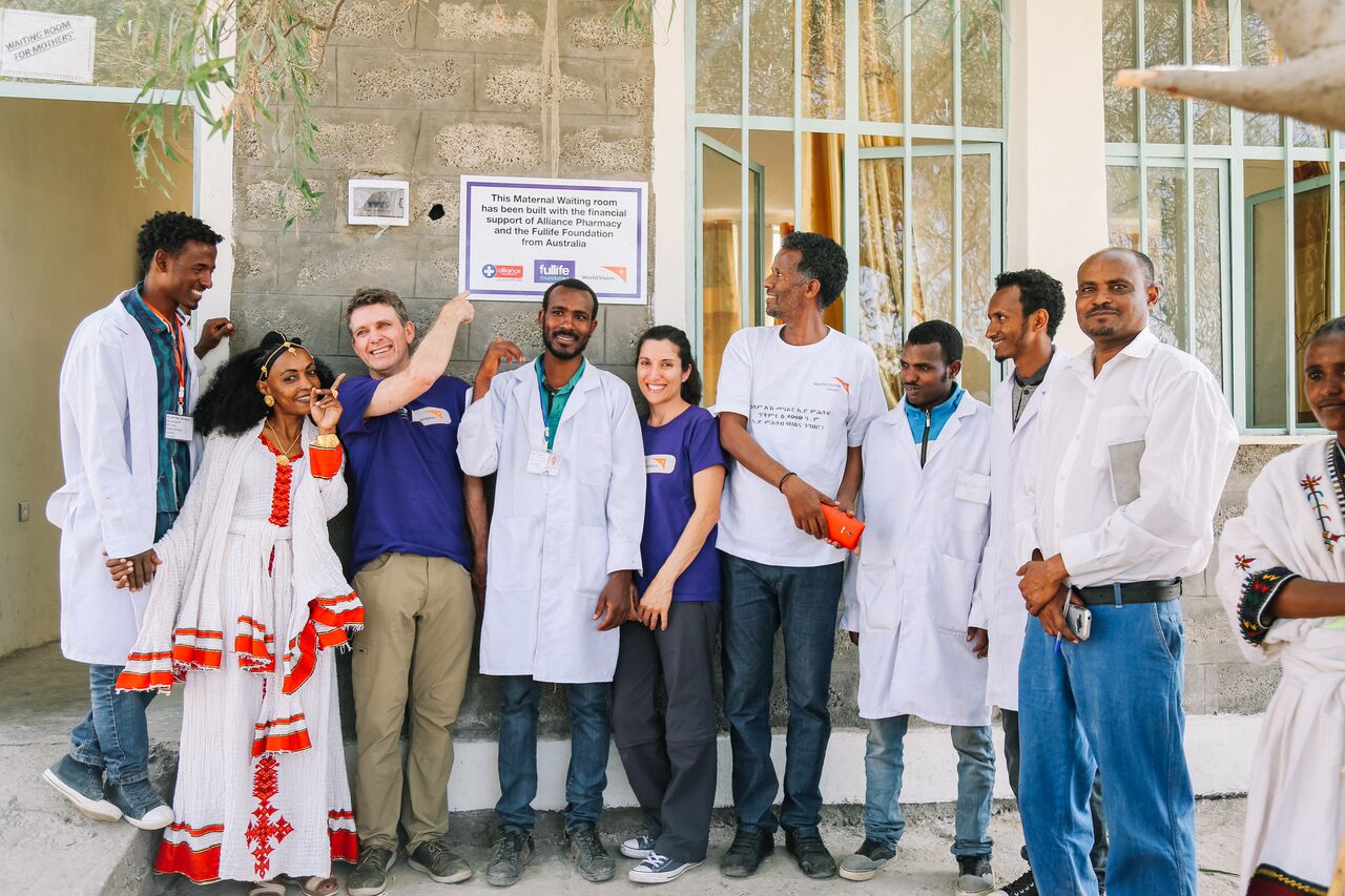 fullife team with medical team in Ethiopia