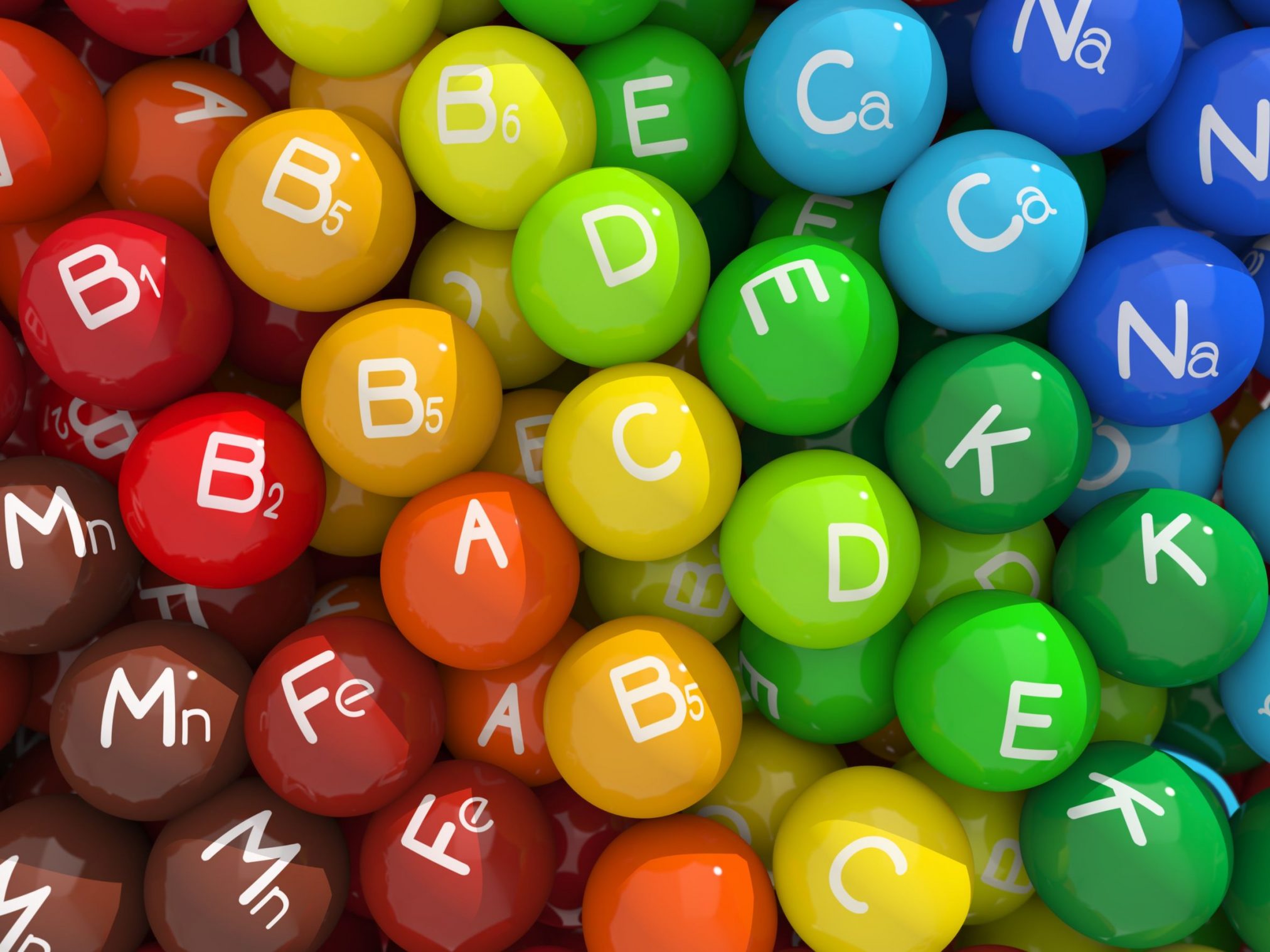 colourful vitamins