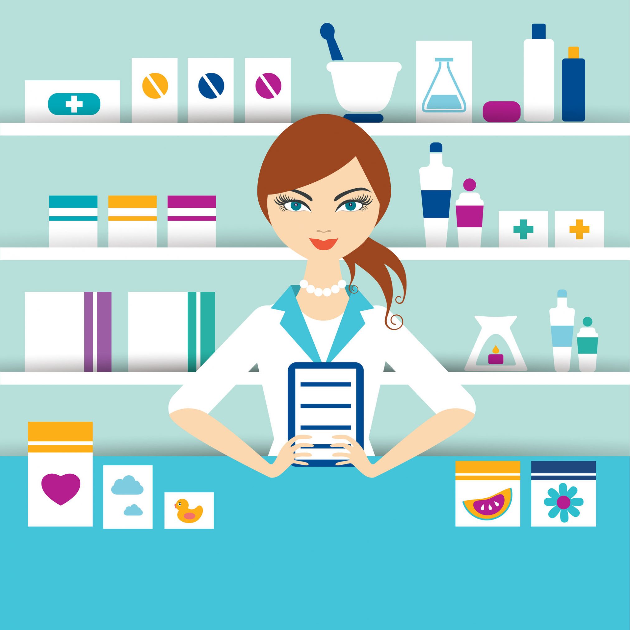 pharmacist illustration