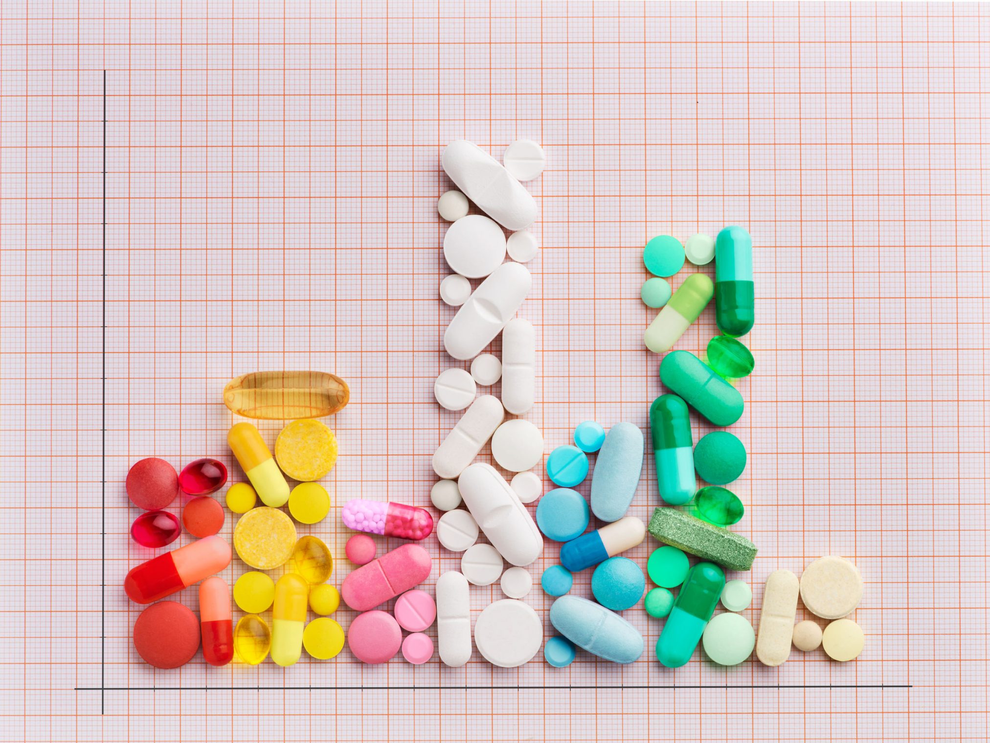 graph made of medicines