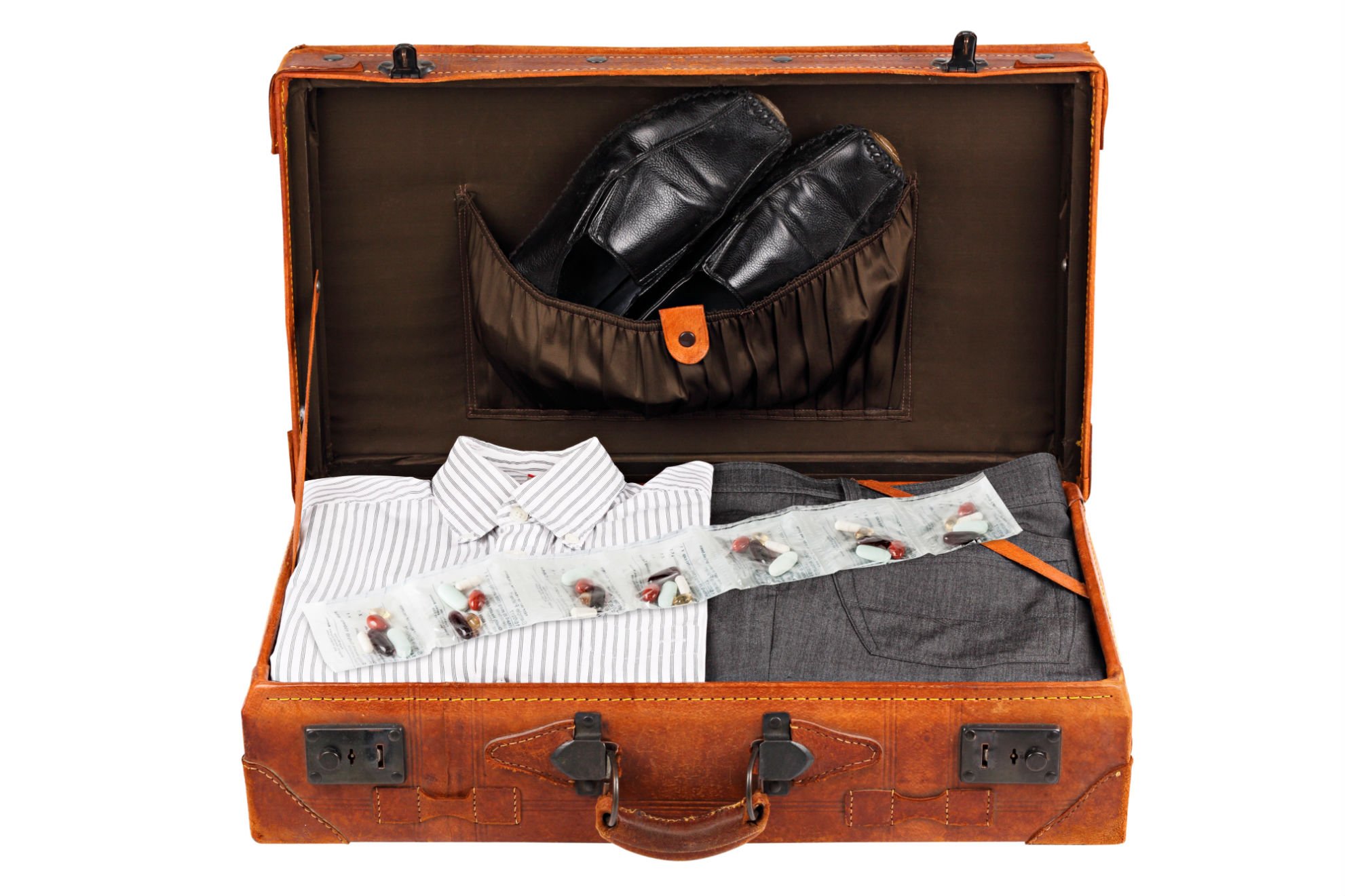 Case and sachets