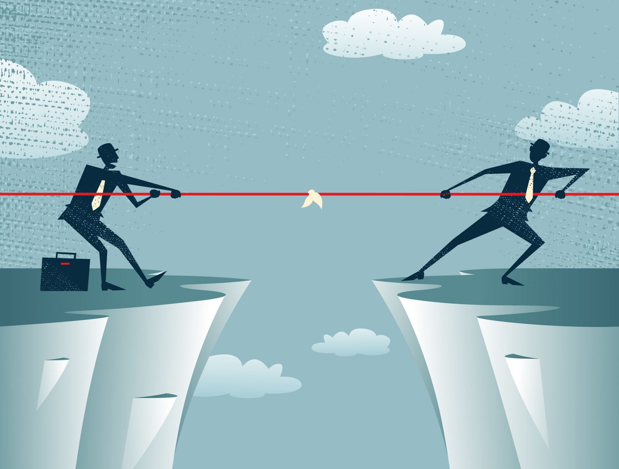tug of war vector