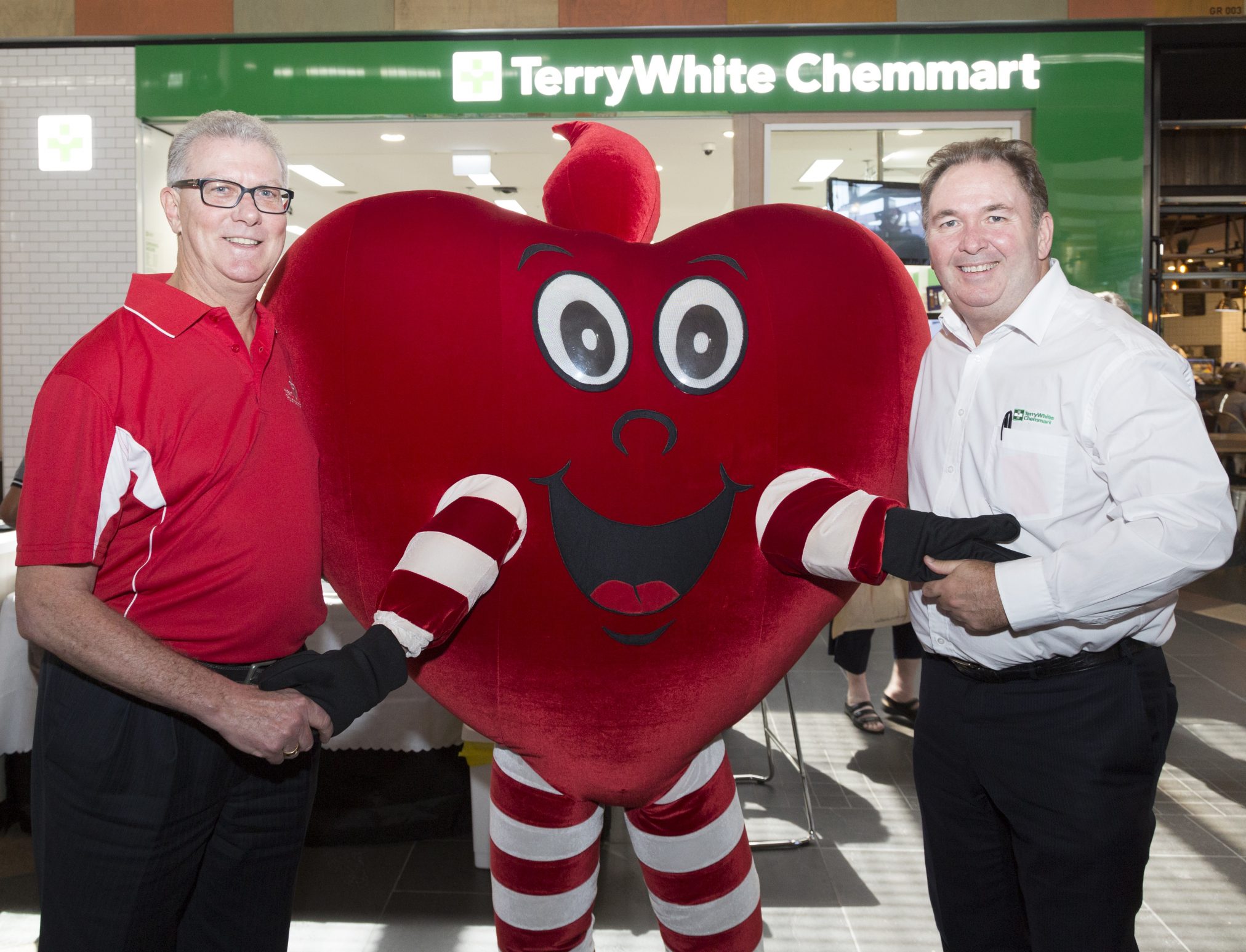 National CEO of the Heart Foundation, Adjunct Professor John Kelly AM, and TerryWhite Chemmart CEO, Anthony White