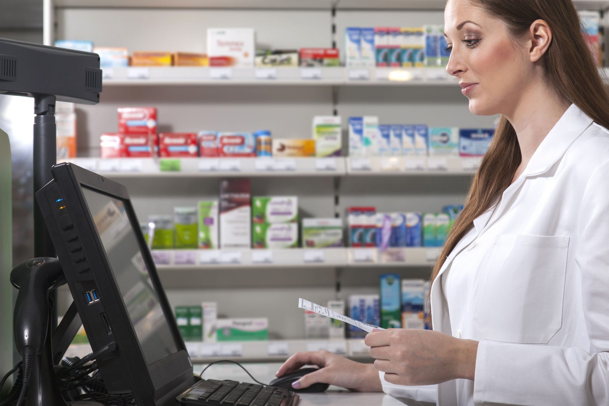 pharmacist computer laptop technology digital my health record