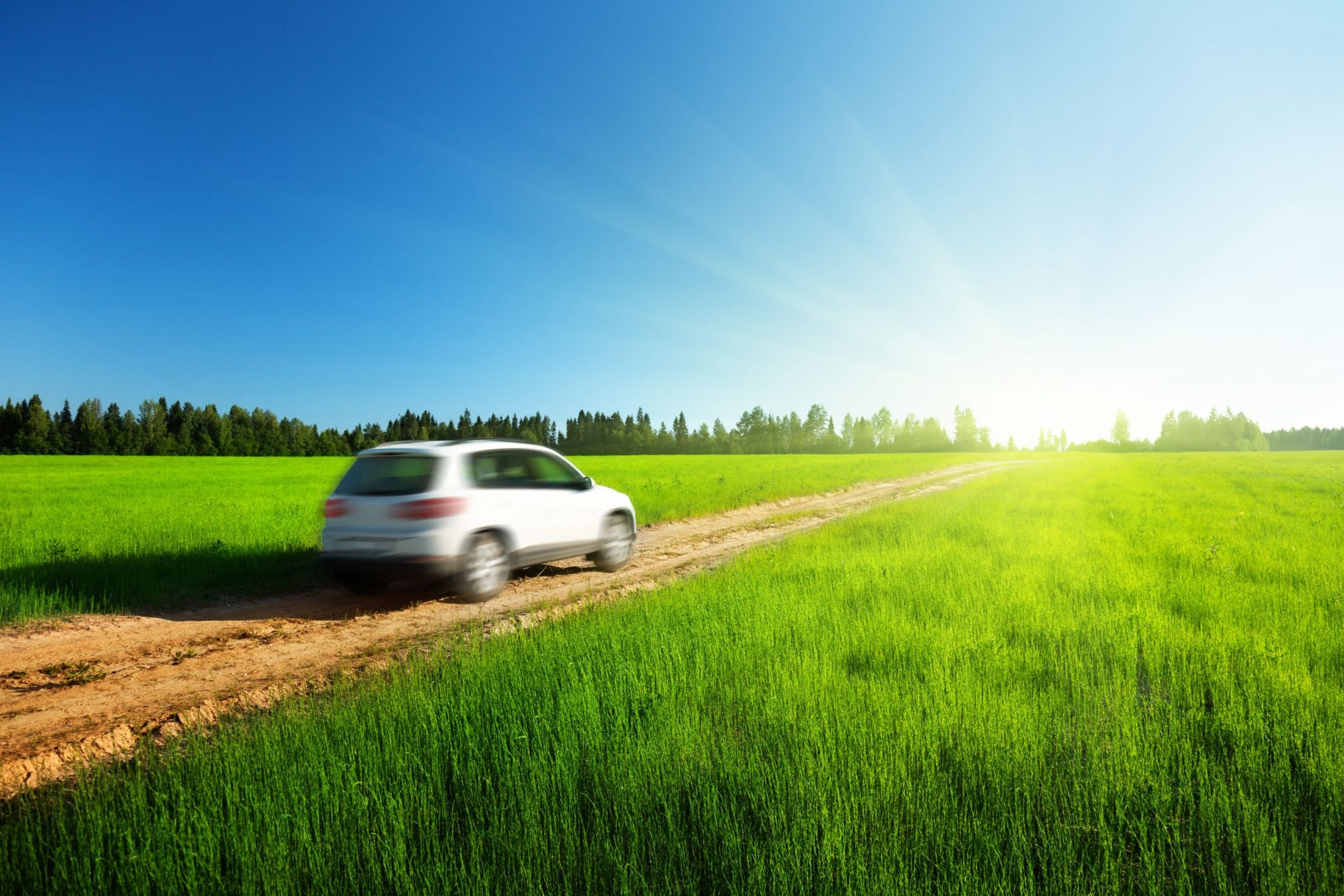 blurred car