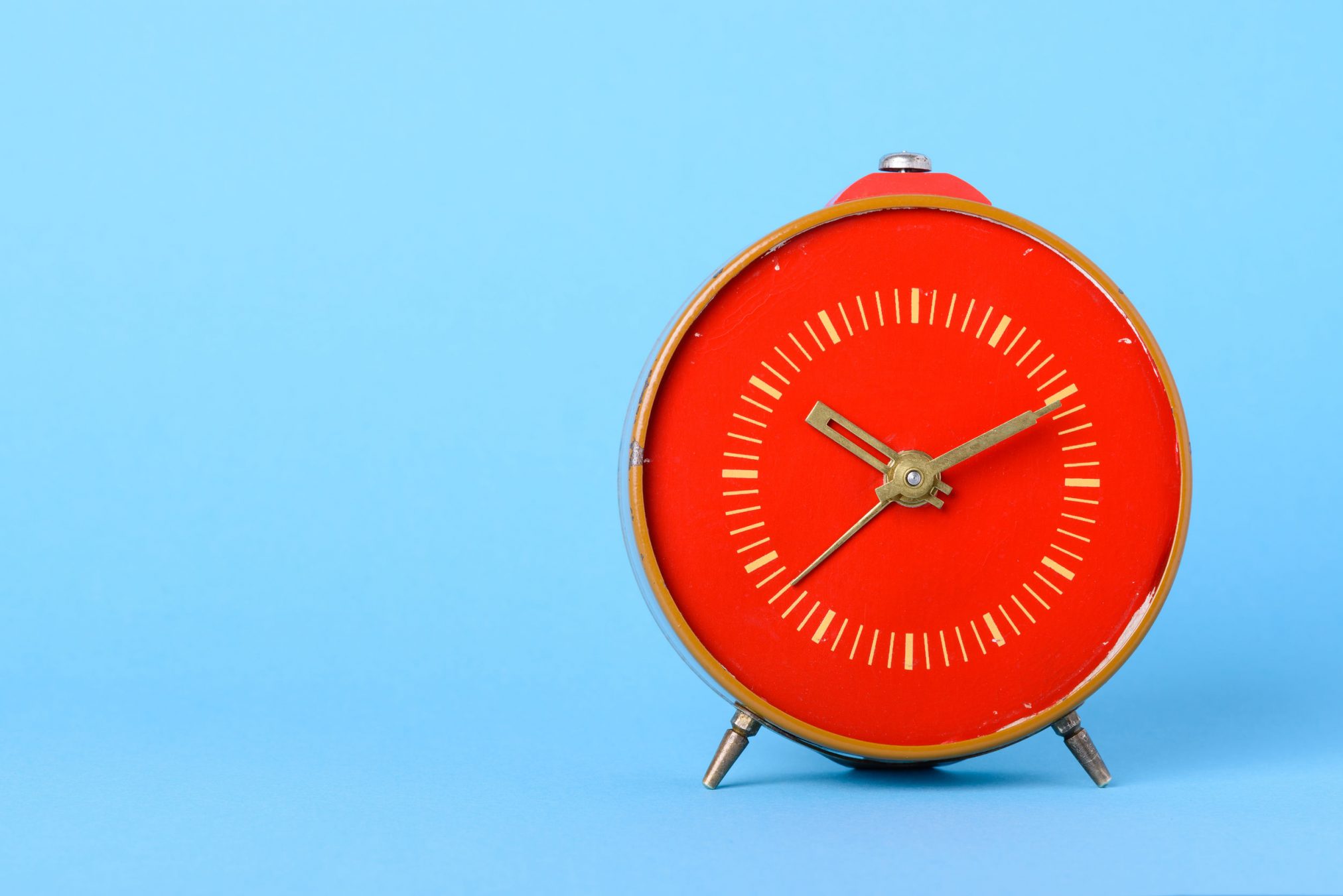 red clock
