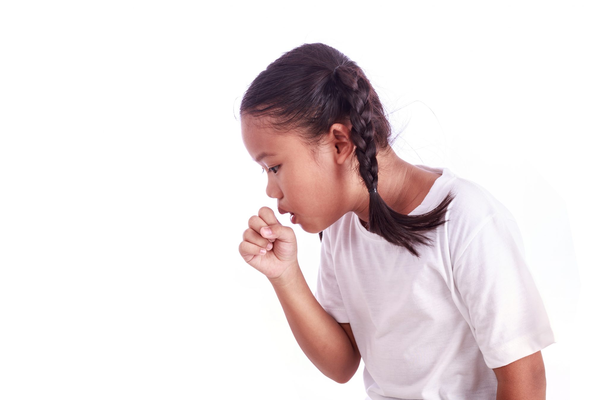 girl coughing