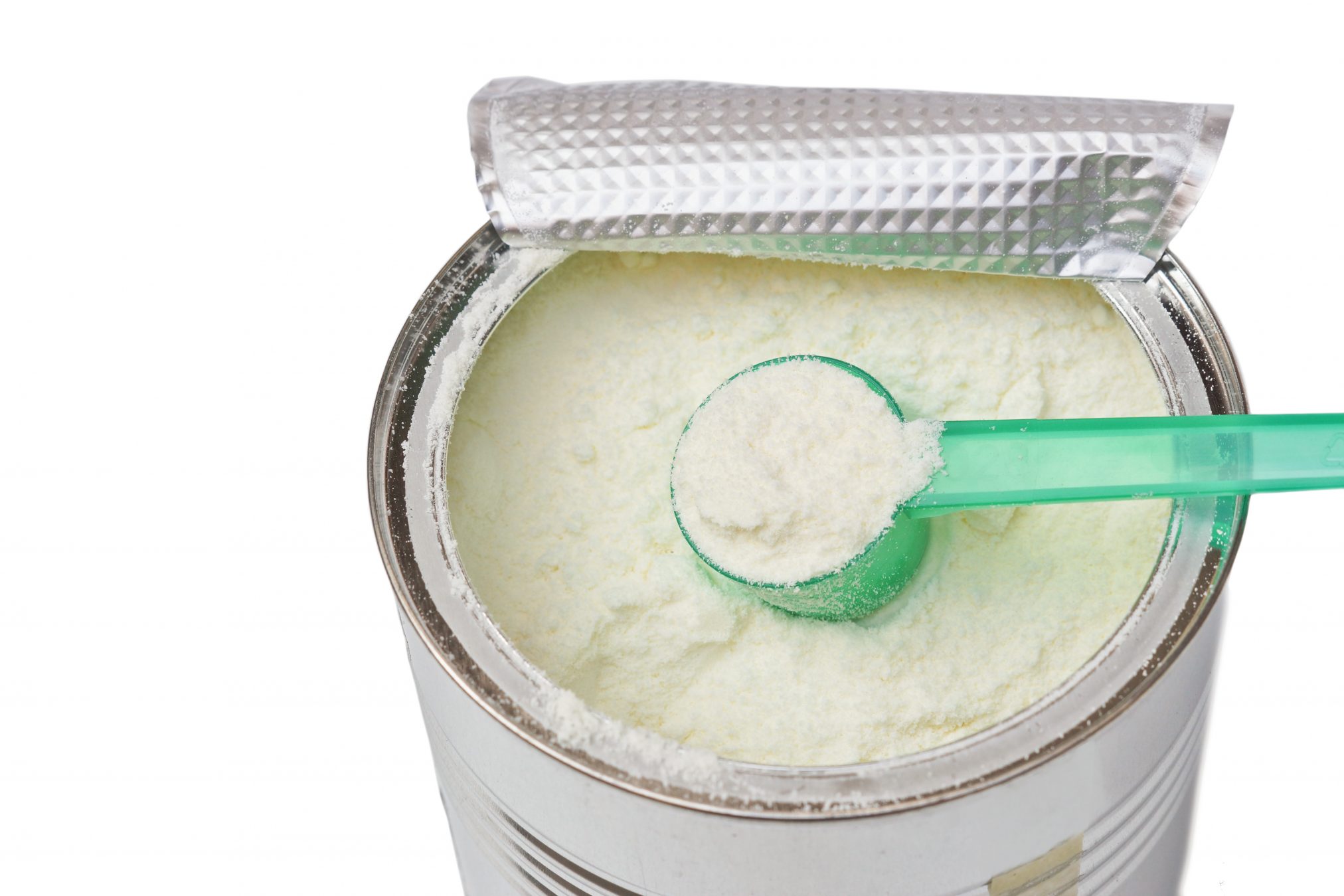 baby formula in tin