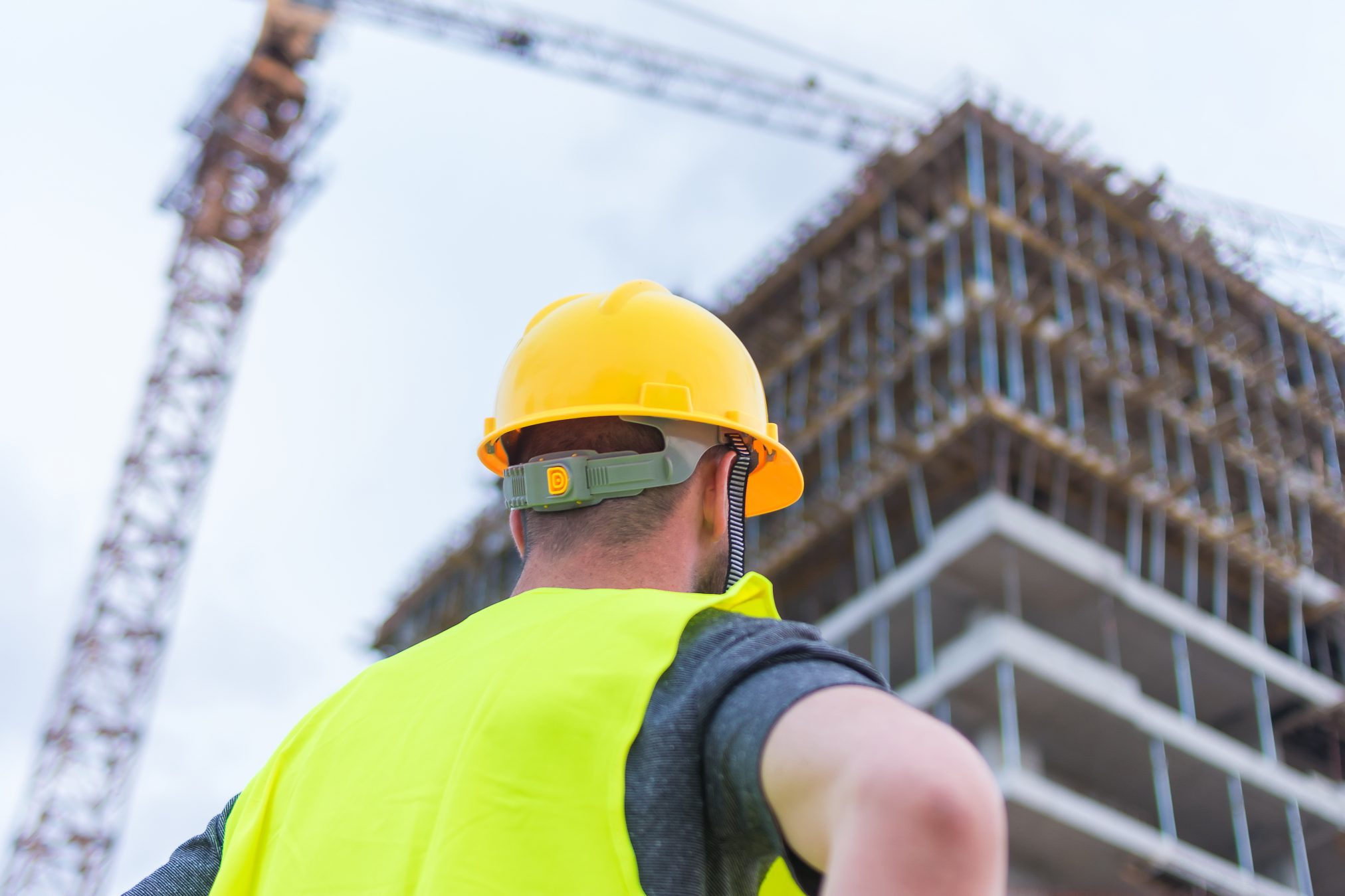 bloke on construction site