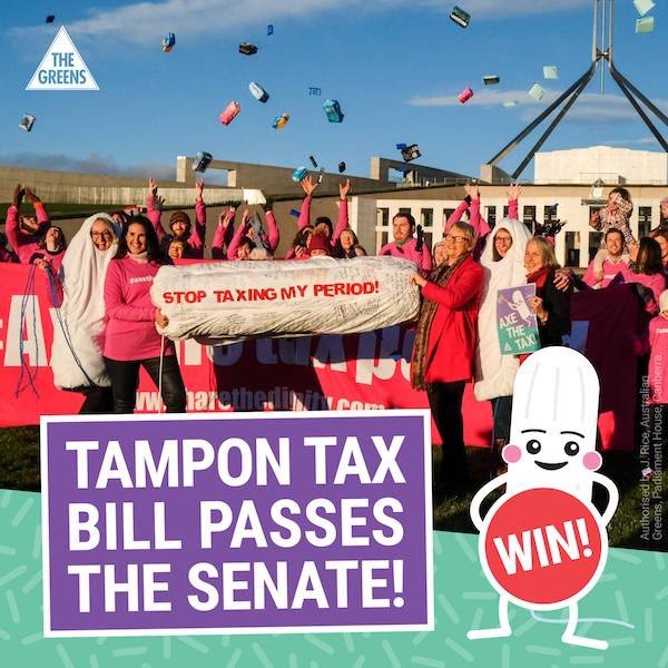 The Greens celebrate the Senate victory. Image: Australian Greens
