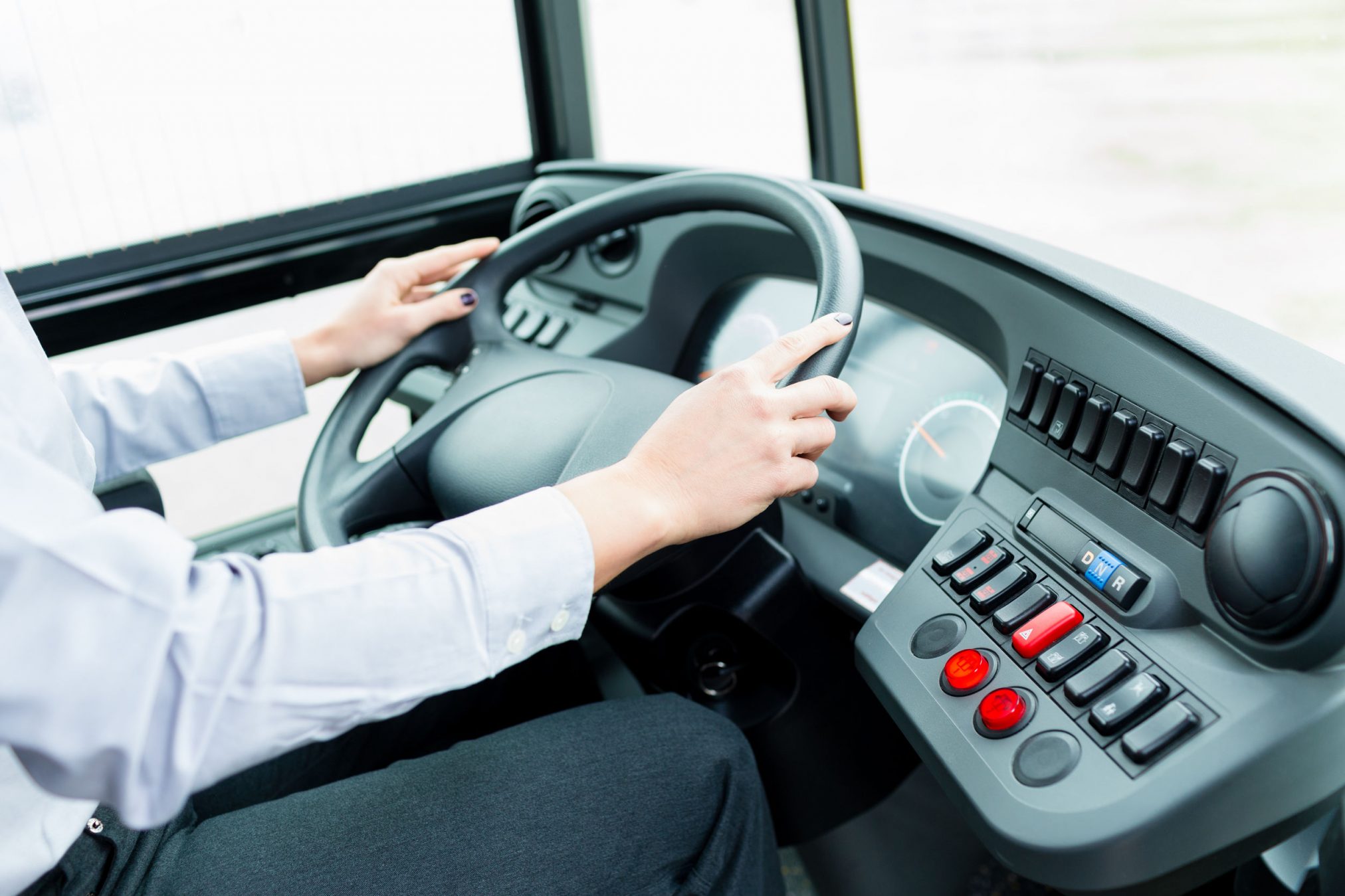 bus driver driving