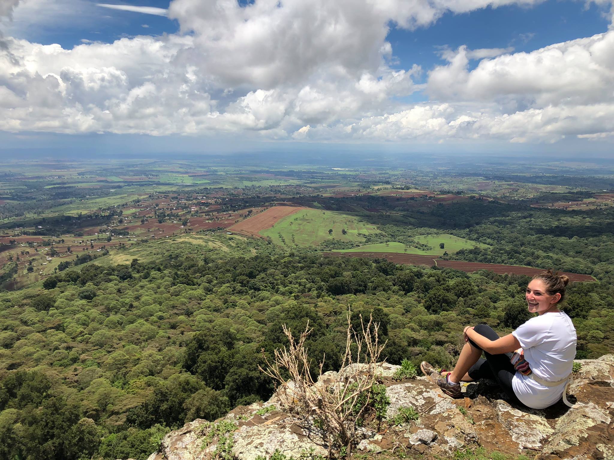 Dayna Less in Kenya. Image: Facebook