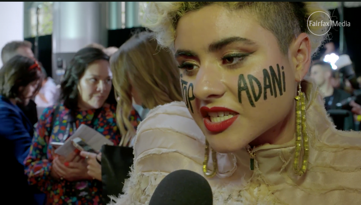 Montaigne at the ARIAs 2018. Credit: Fairfax
