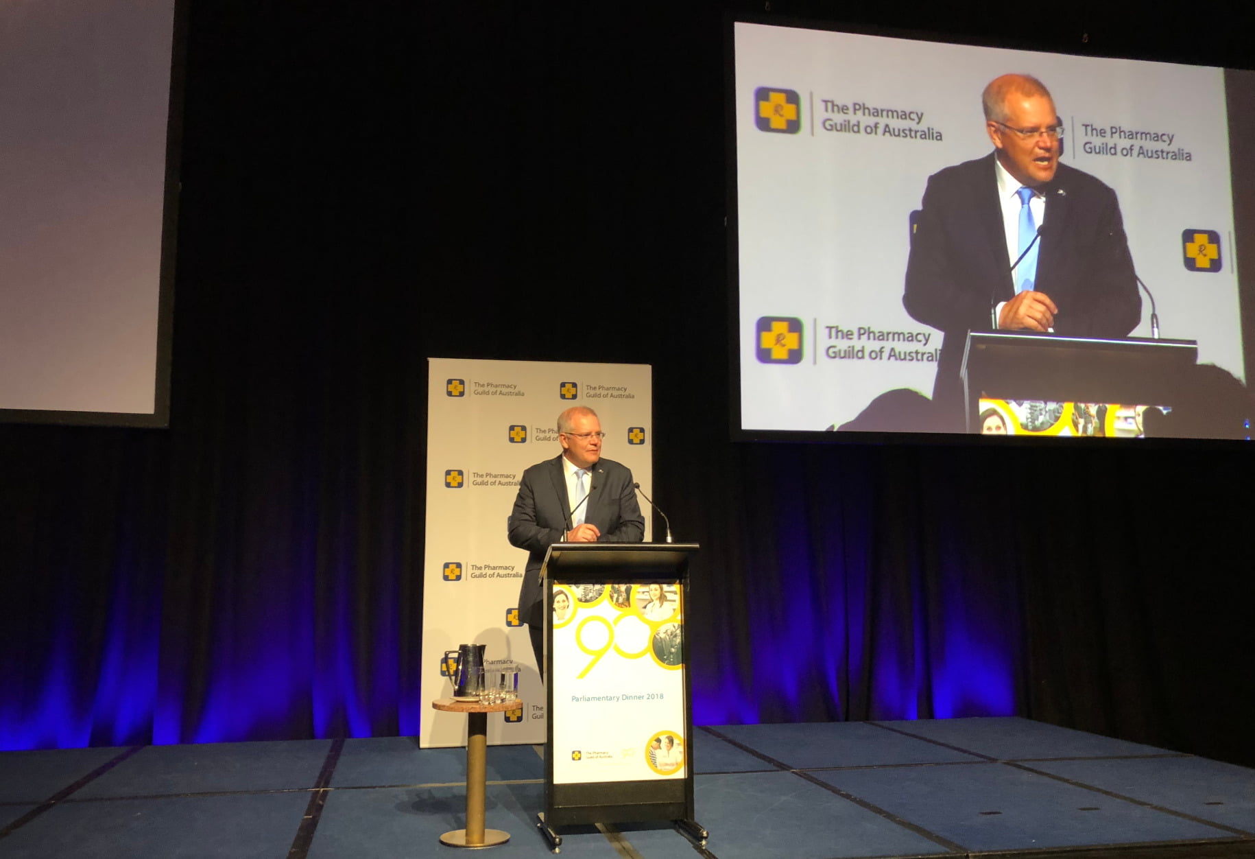 Scott Morrison addresses the 2018 Guild Parliamentary Dinner.