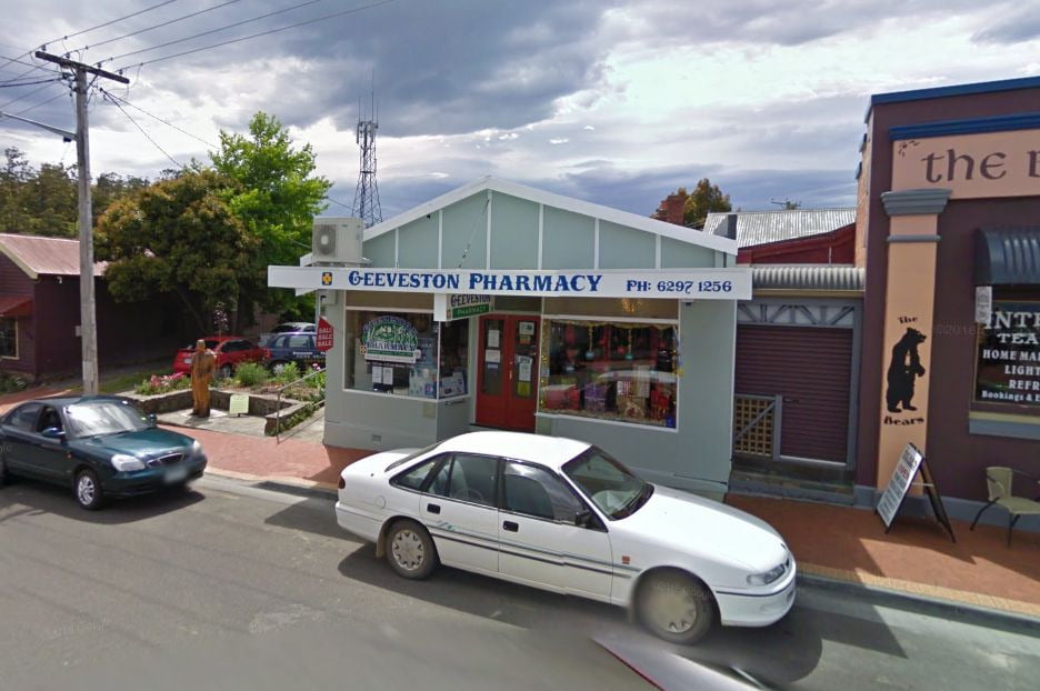 The Geeveston Pharmacy. Image courtesy Google Maps.