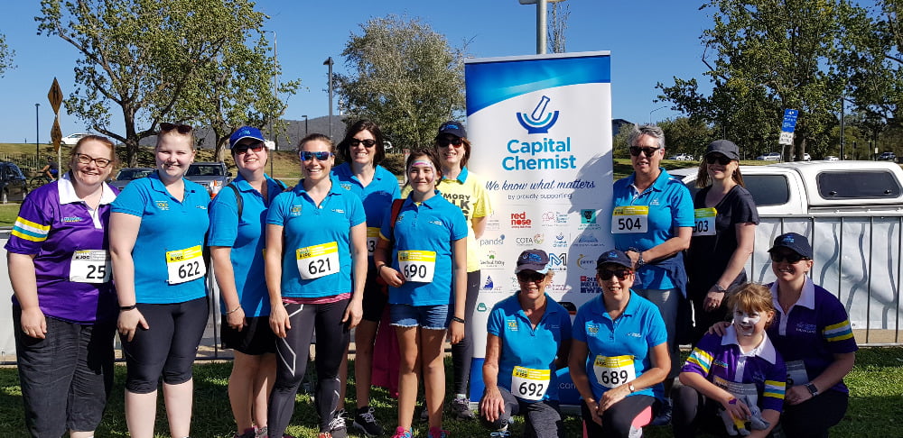 • Memory Walk and Jog: Dementia Australia with staff from Capital Chemist Kambah, Southlands and Kingston.