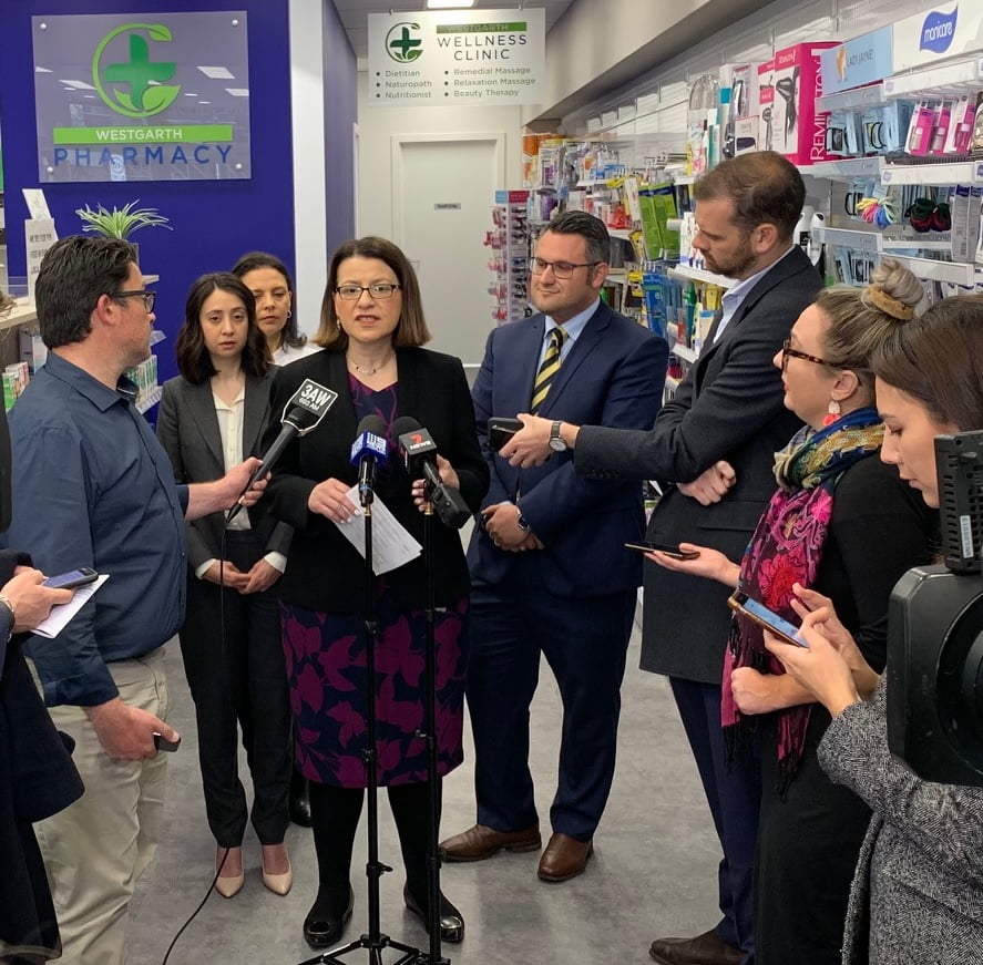 anthony tassone and jenny mikakos among others at westgarth pharmacy