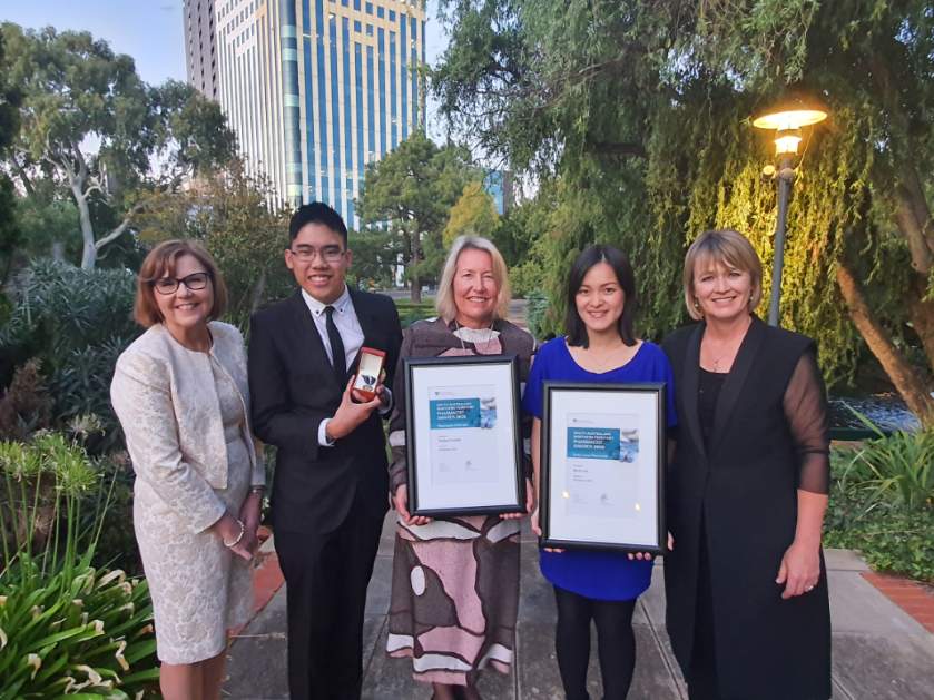 SA/NT President PSA, Robyn Johns, Raymond Truong, Gold Medal, Shelley Forester, Pharmacist of the Year, Dr Renly Lim, ECP of the Year, Helen Stone, State & Territory Manager SA/NT PSA