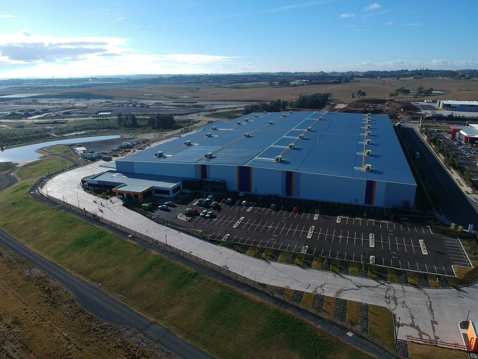 New Distribution Centre at Kemps Creek. aerial shot