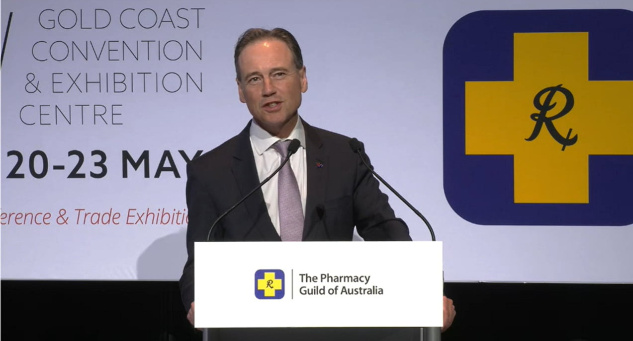 Health Minister Greg Hunt speaks at the APP2021 opening plenary