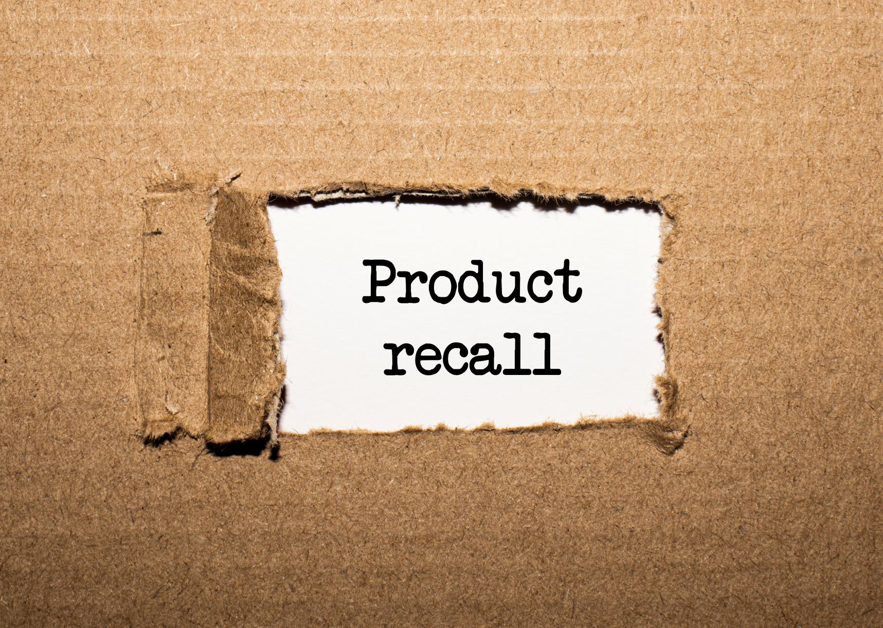 page that reads "product recall"