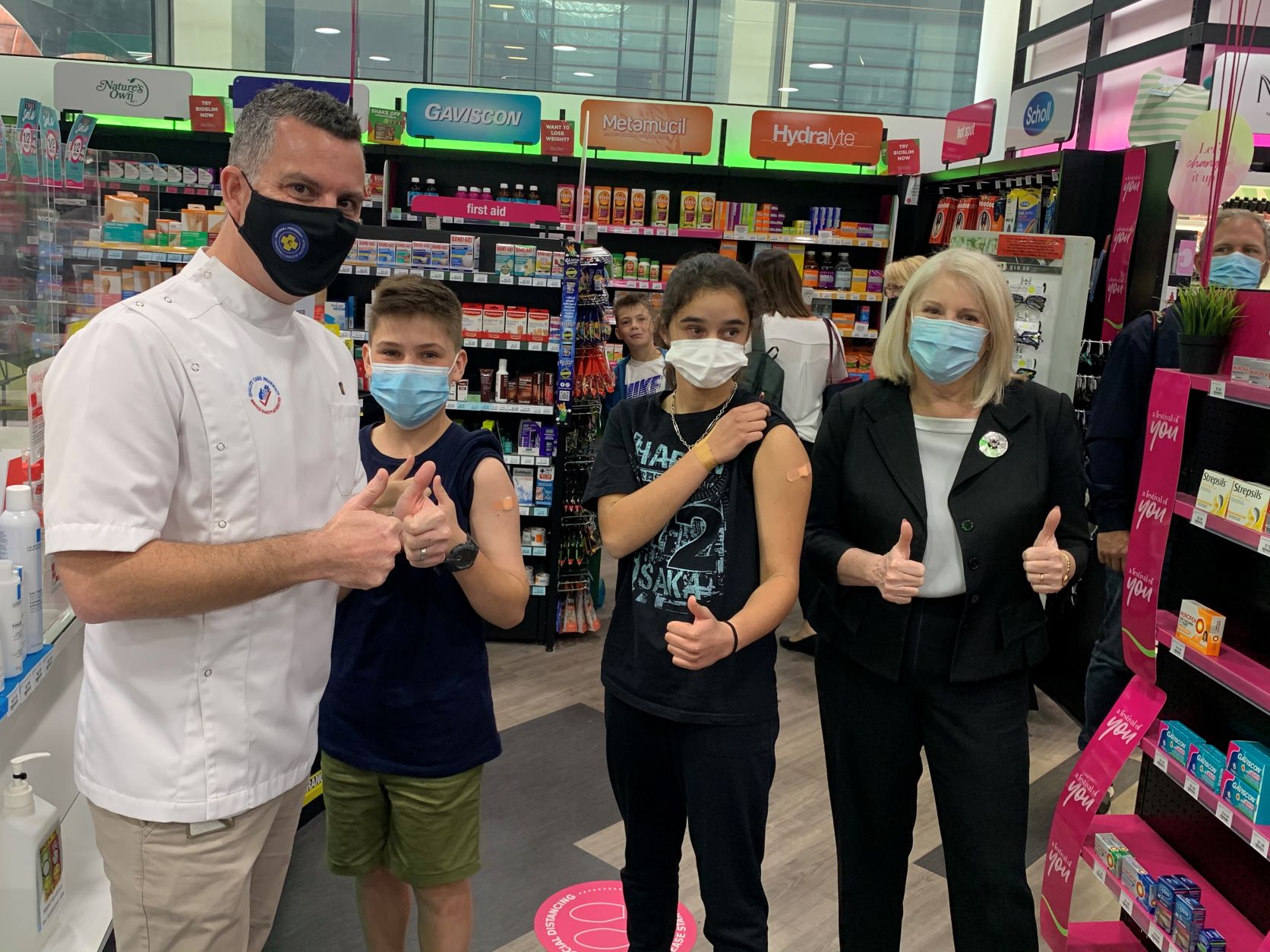 Trent Twomey, Archie Beak, Tara Breusch and Karen Andrews MP