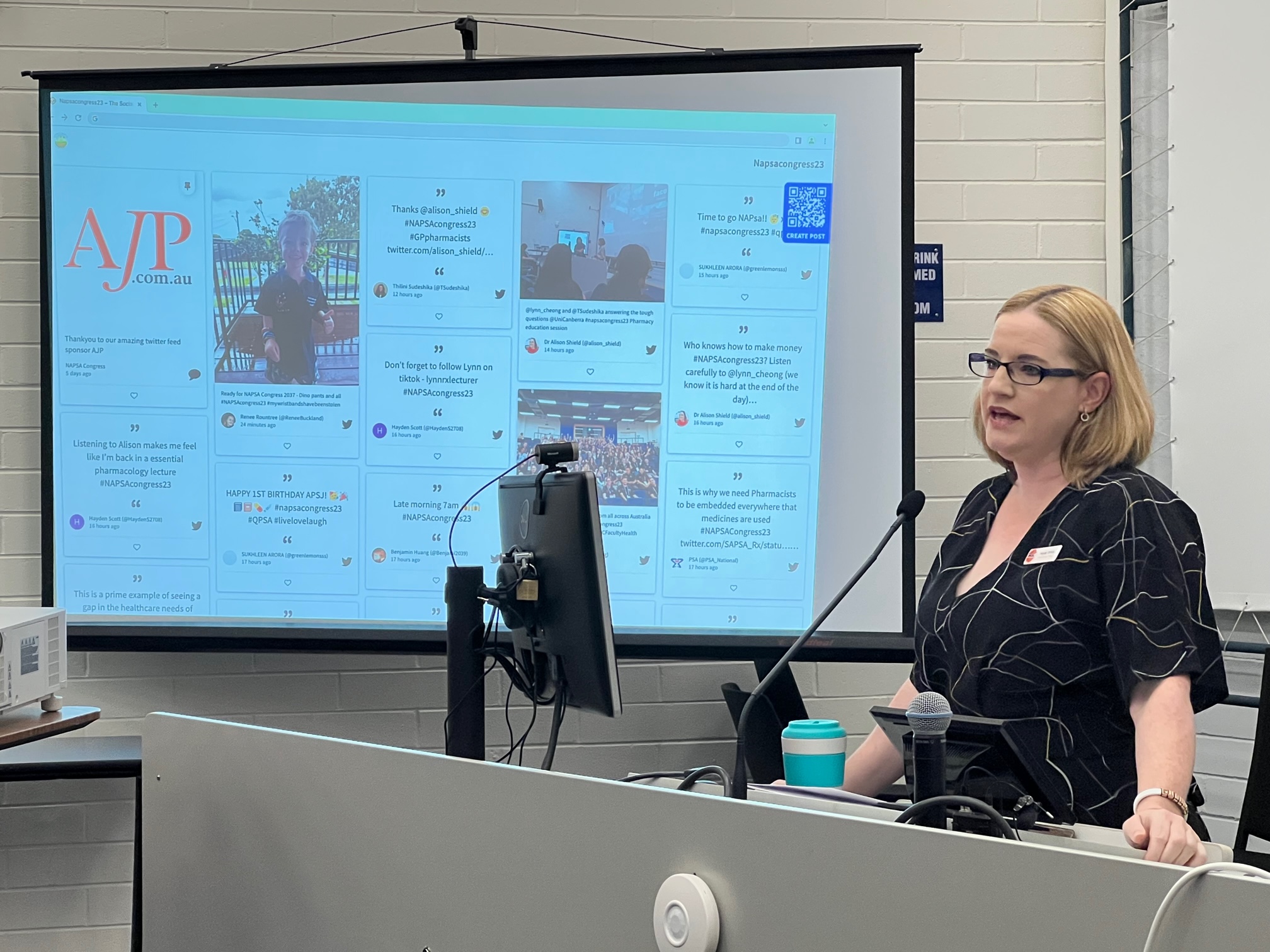 Hayley Smilie presents at the 2023 NAPSA Congress.
