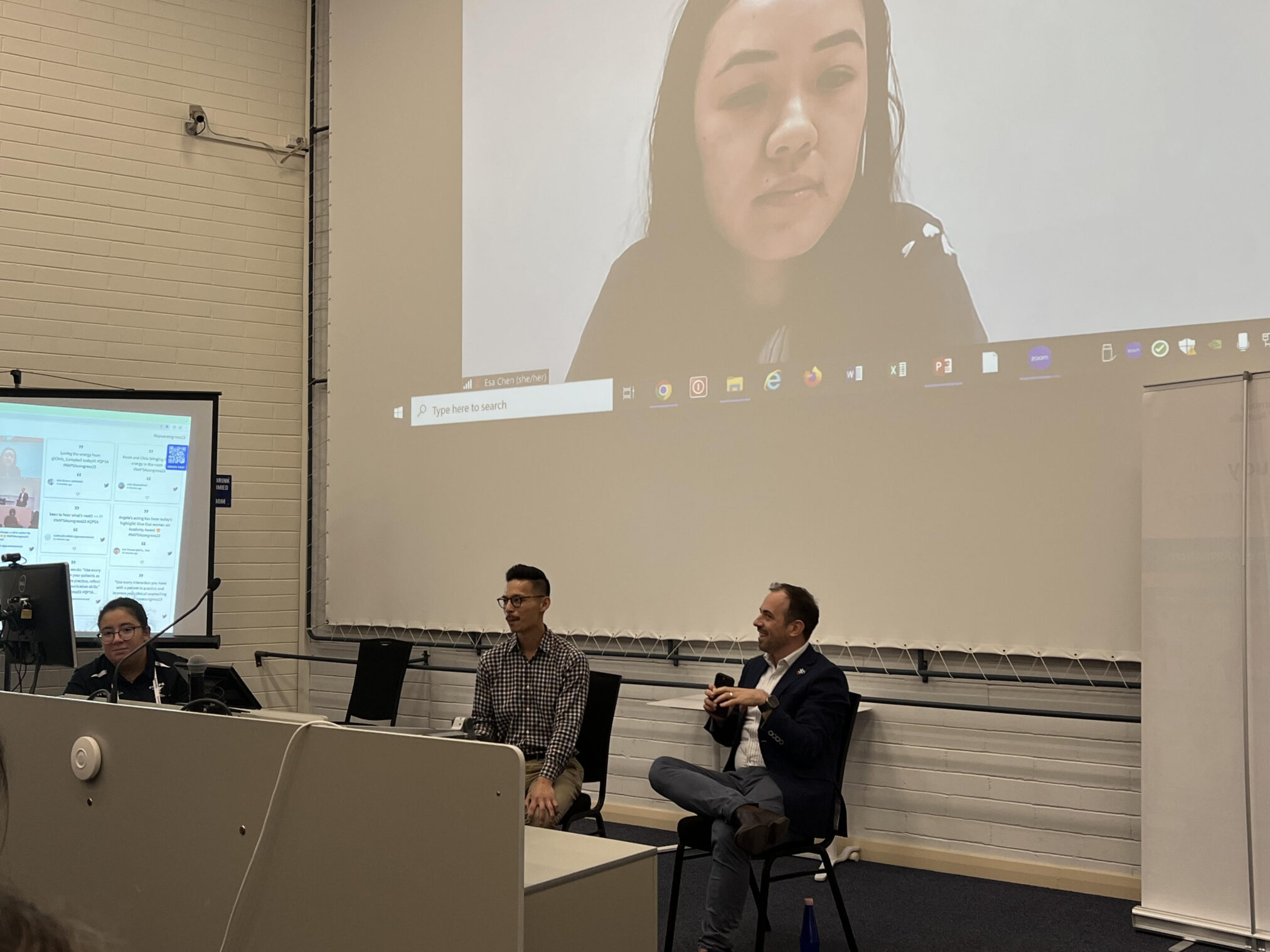 Esa Chen, Kevin Ou and Chris Campbell present at the NAPSA Congress 2023.