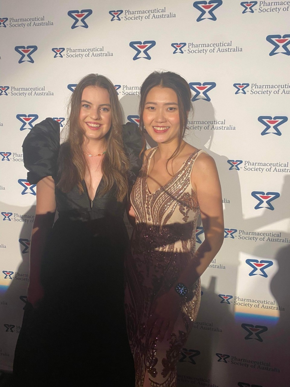 Ingrid Stroud with PSA national president Dr Fei Sim.